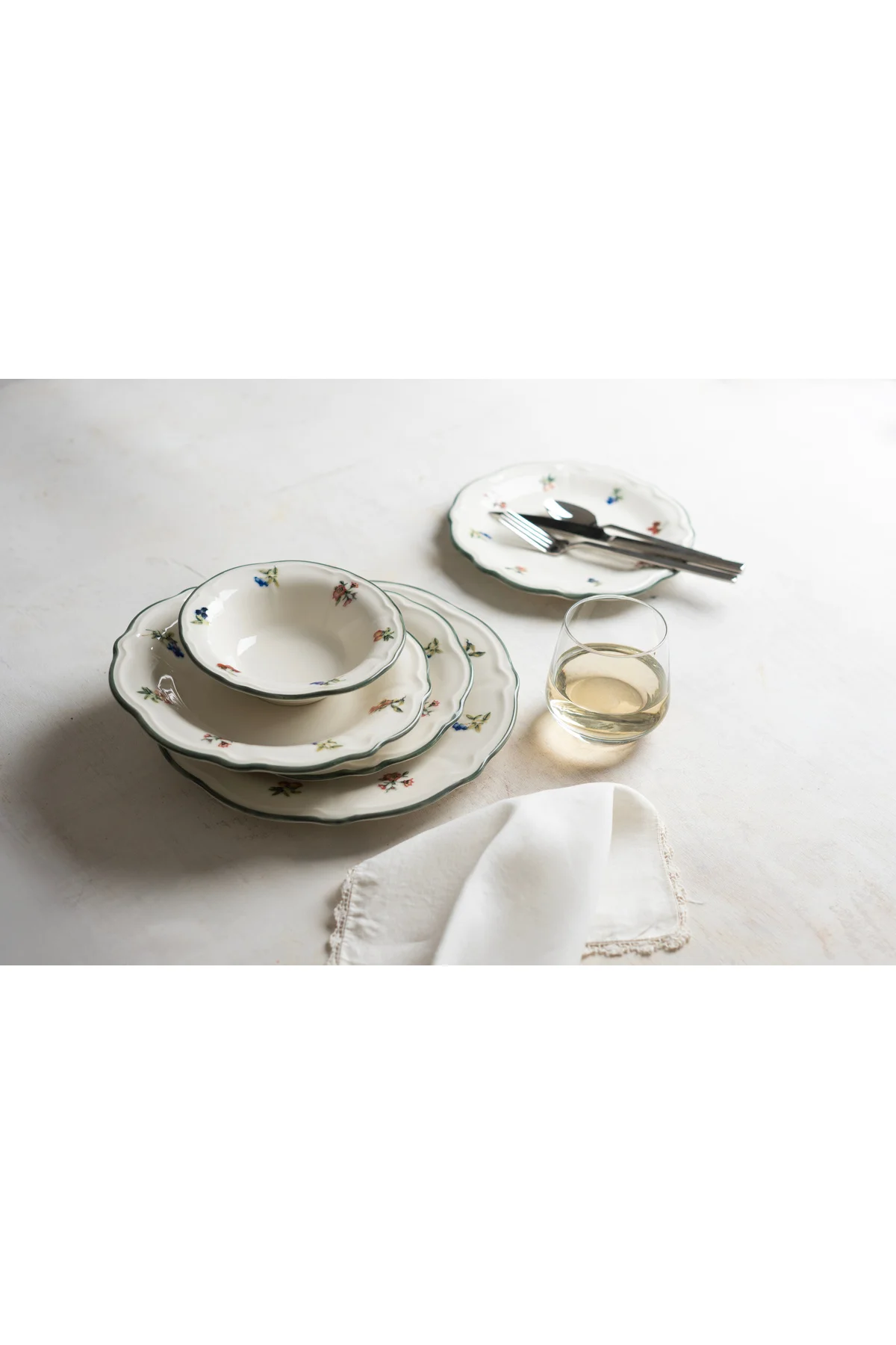 Vintage Rose Fulya 24 Parça 6 Kişilik Yemek takımı - PORSER Görsel 2