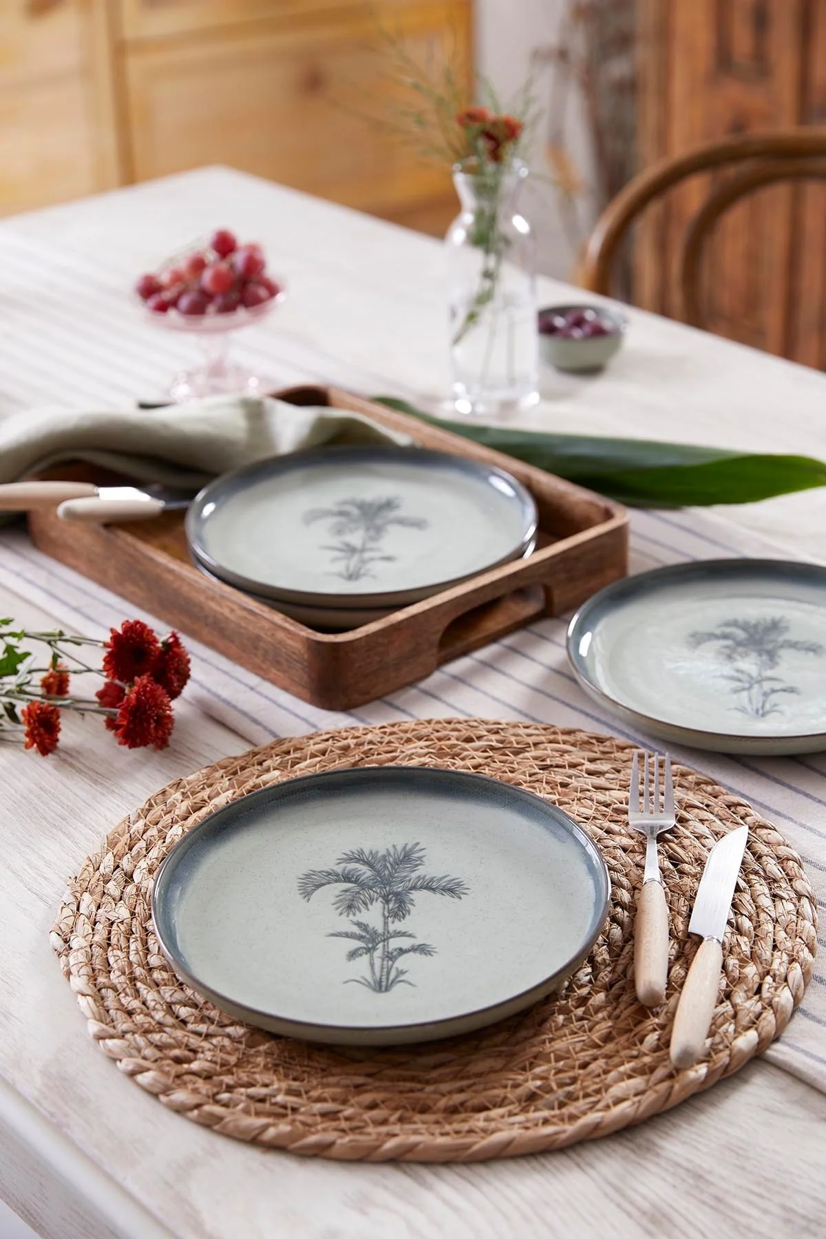 Palmiye 4 Parça 21 Cm Pasta Tabağı 80795