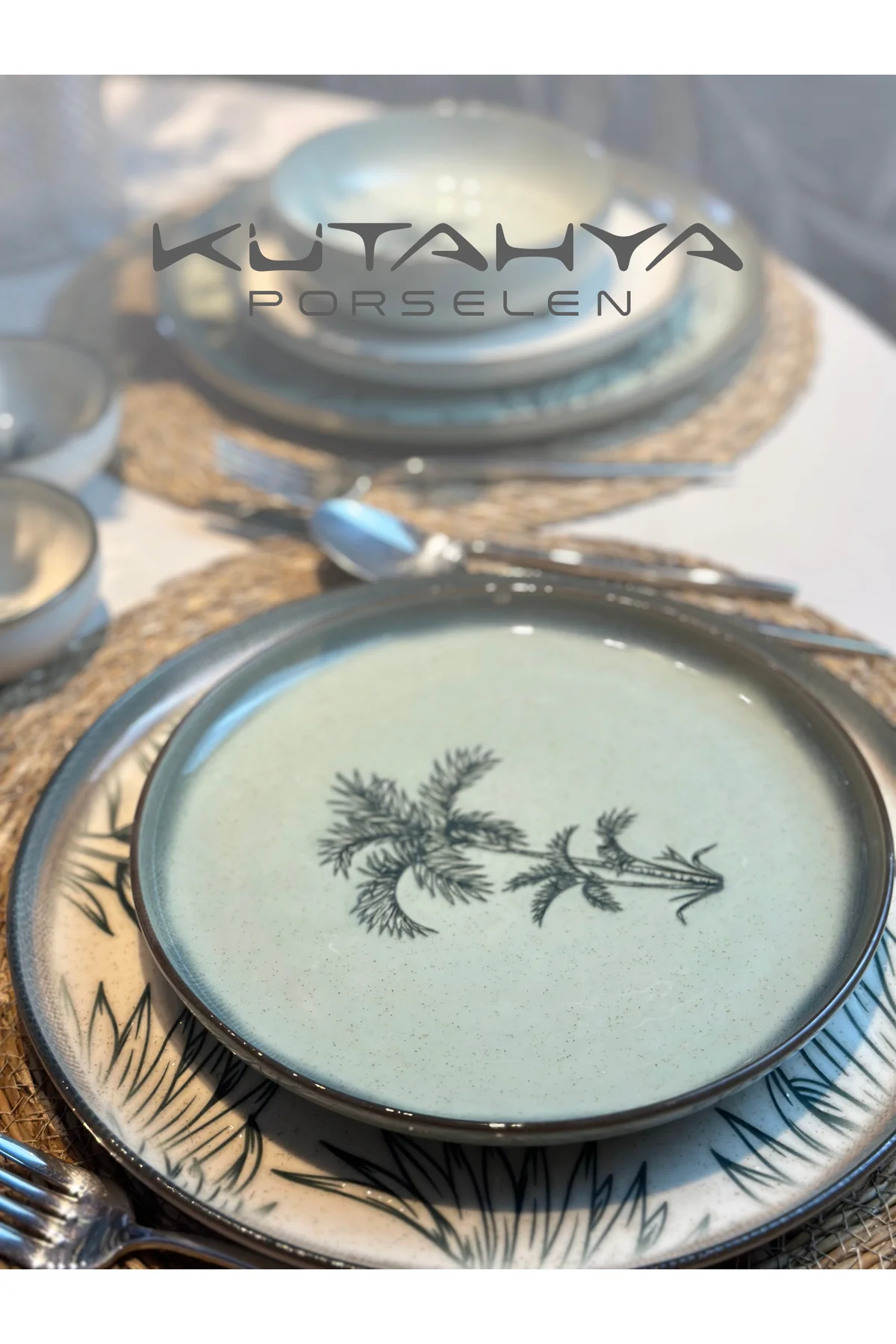 Palmiye 4 Parça 21 Cm Pasta Tabağı 80795 - Kütahya Porselen Görsel 3