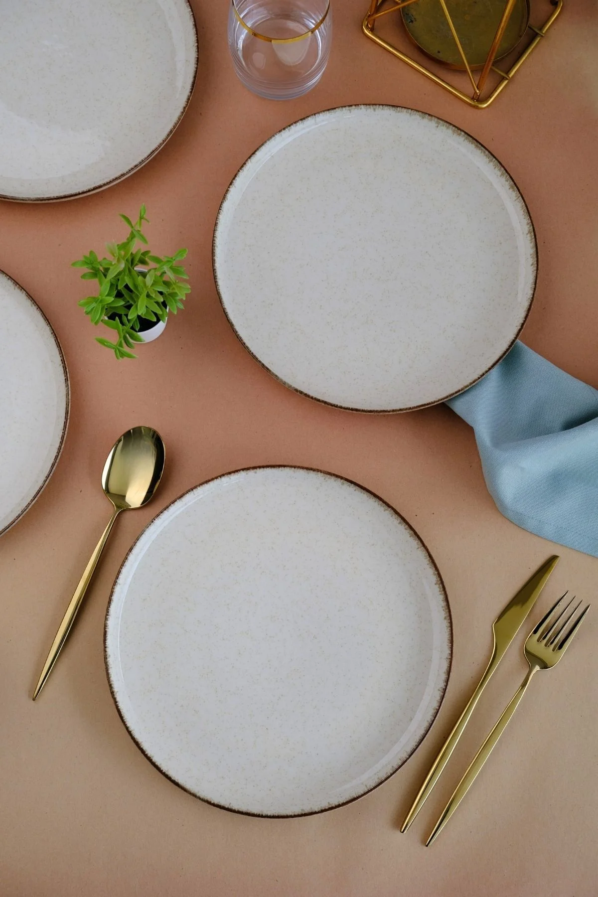 Moderna Pasta Tabağı Tarçın 21cm 4 lü - Kütahya Porselen Görsel 3