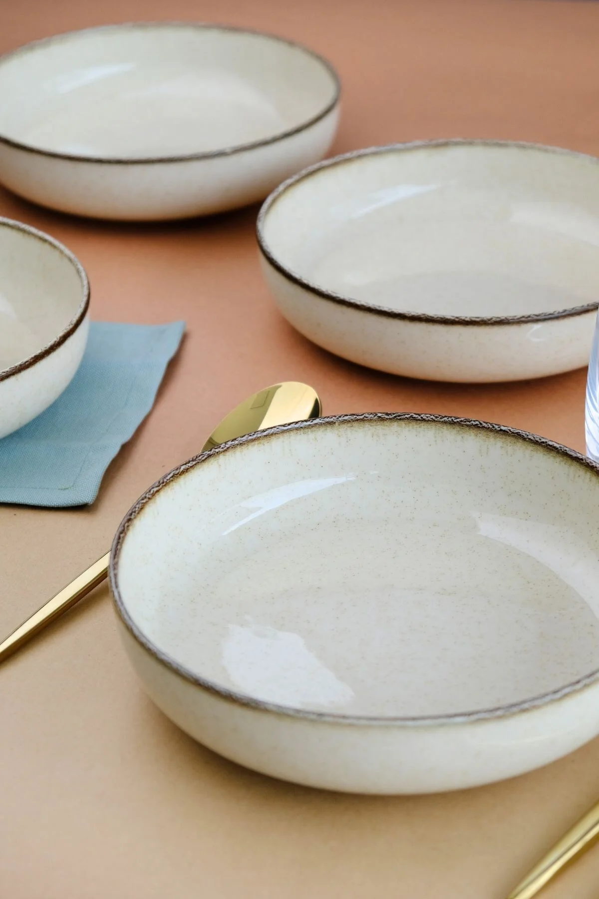 Moderna Çukur Tabak Tarçın 20cm 6 lı - Kütahya Porselen Görsel 3