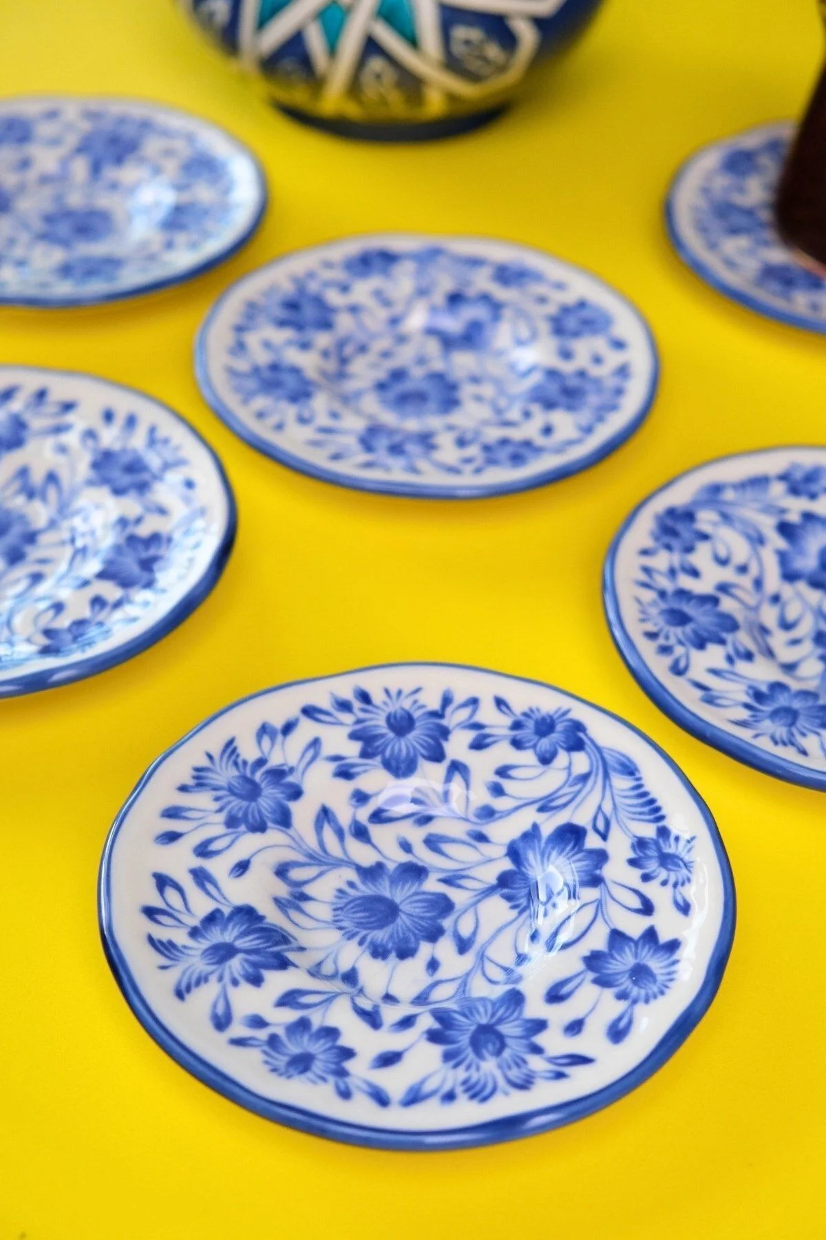 Mess Fulya Porselen Çay Tabak Takımı 12cm 6 Parça - JAMUOR Görsel 2