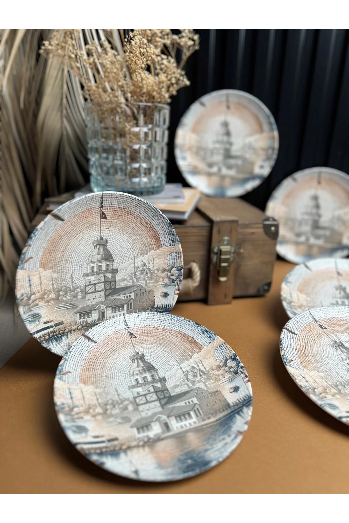 TABAK EVİ Maiden Chic Porselen Pasta Tabağı 21cm 6 Kişilik 6 Parça - tabakevi Görsel 5