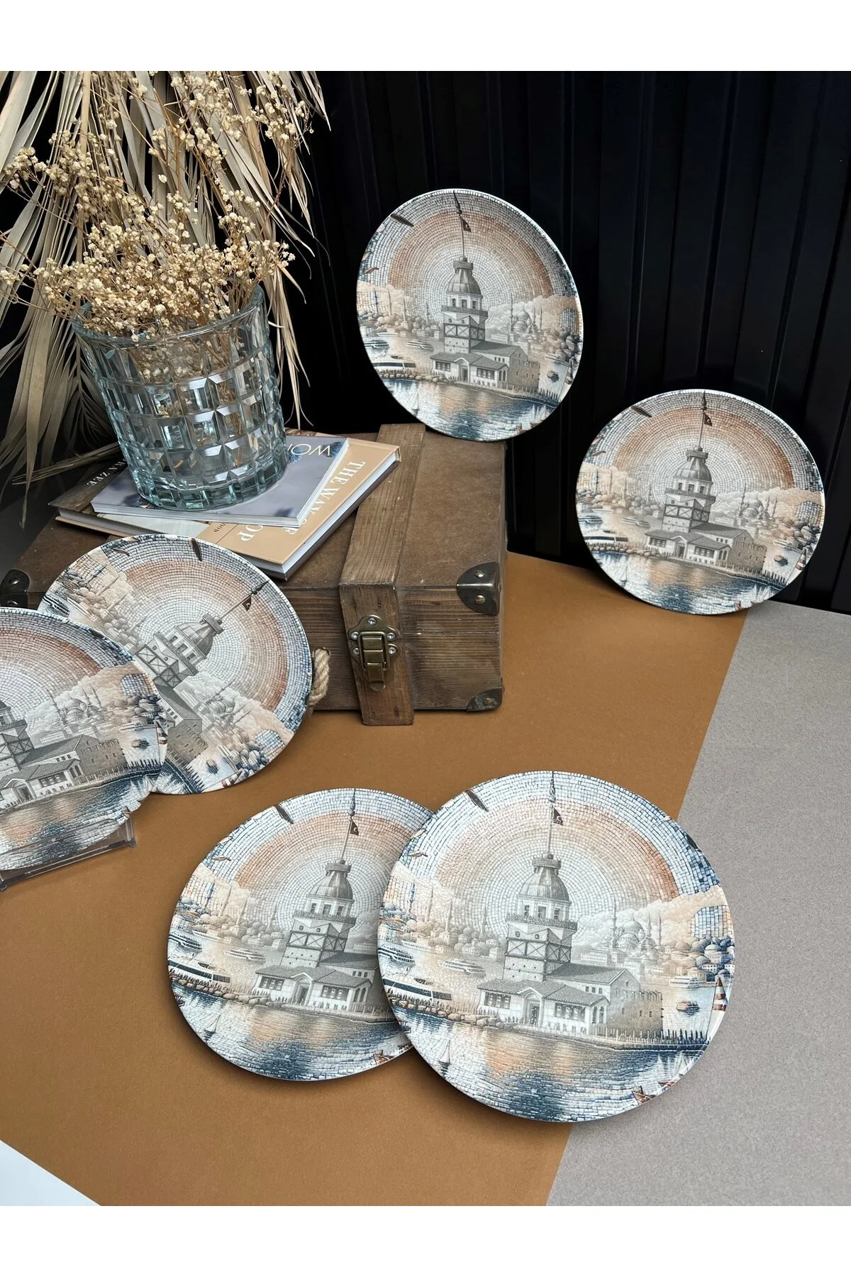 TABAK EVİ Maiden Chic Porselen Pasta Tabağı 21cm 6 Kişilik 6 Parça - tabakevi Görsel 7