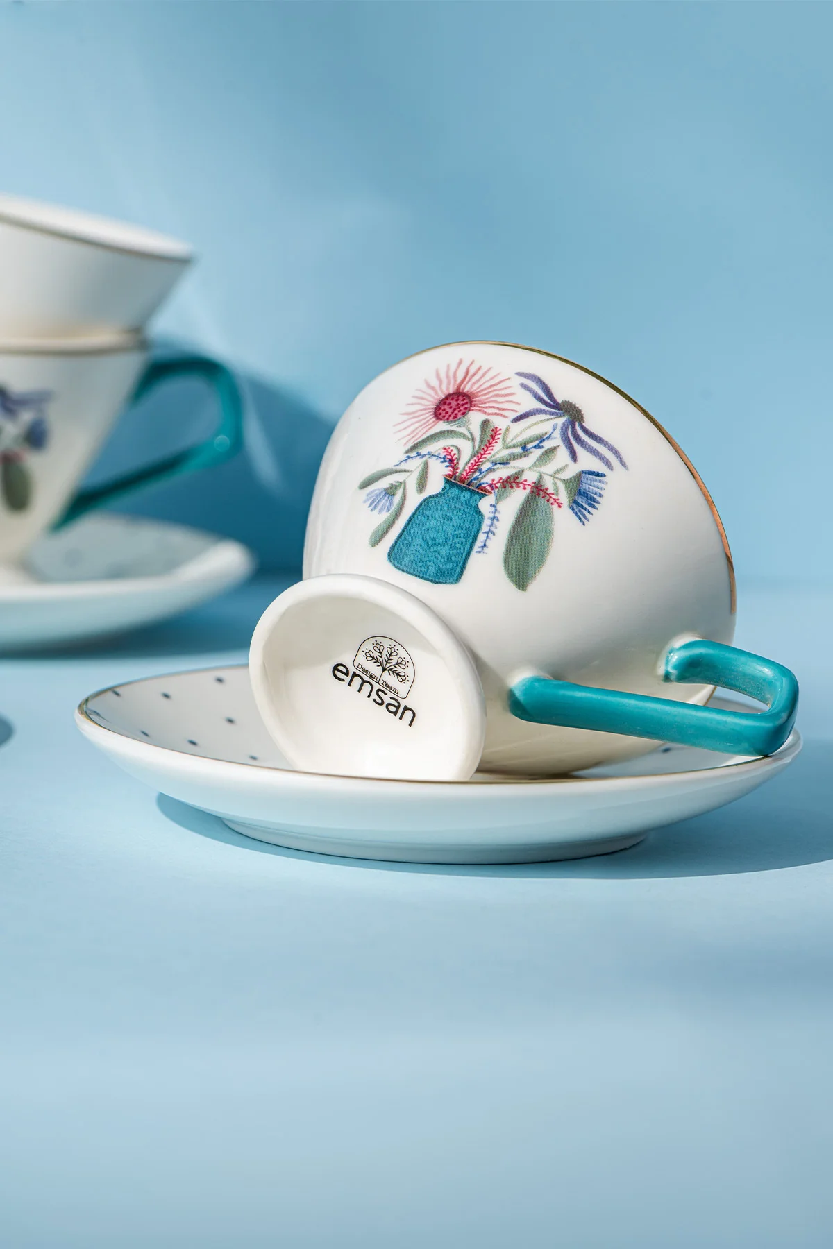 Buket 6 Kişilik New Bone Kahve Fincan Takımı 80 ml - Emsan Görsel 4