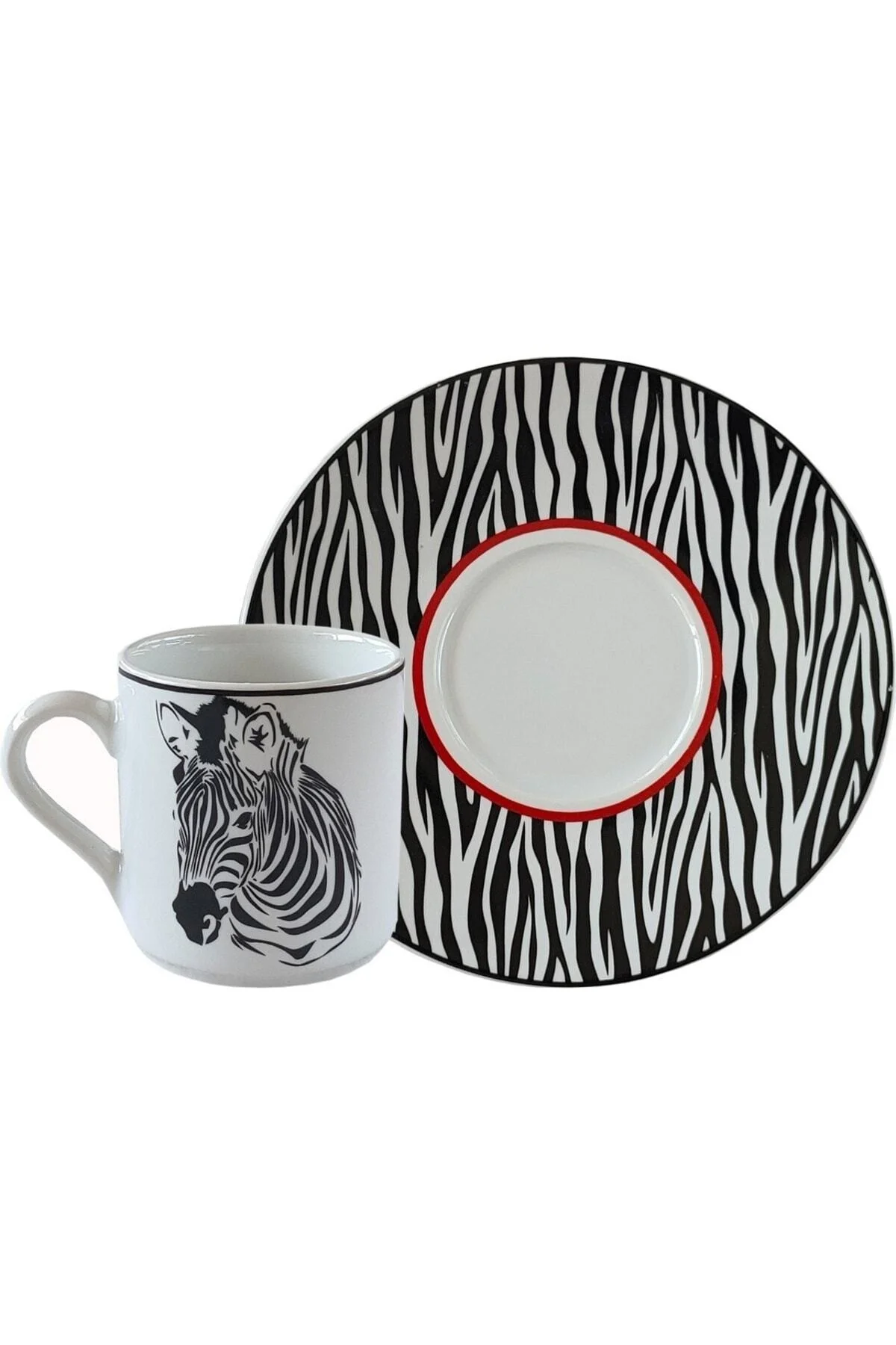 Harmony Zebra 6 Kişilik Kahve Fincan Takımı (hbf-12-kft-zeb ) - REGNA HOME Görsel 3