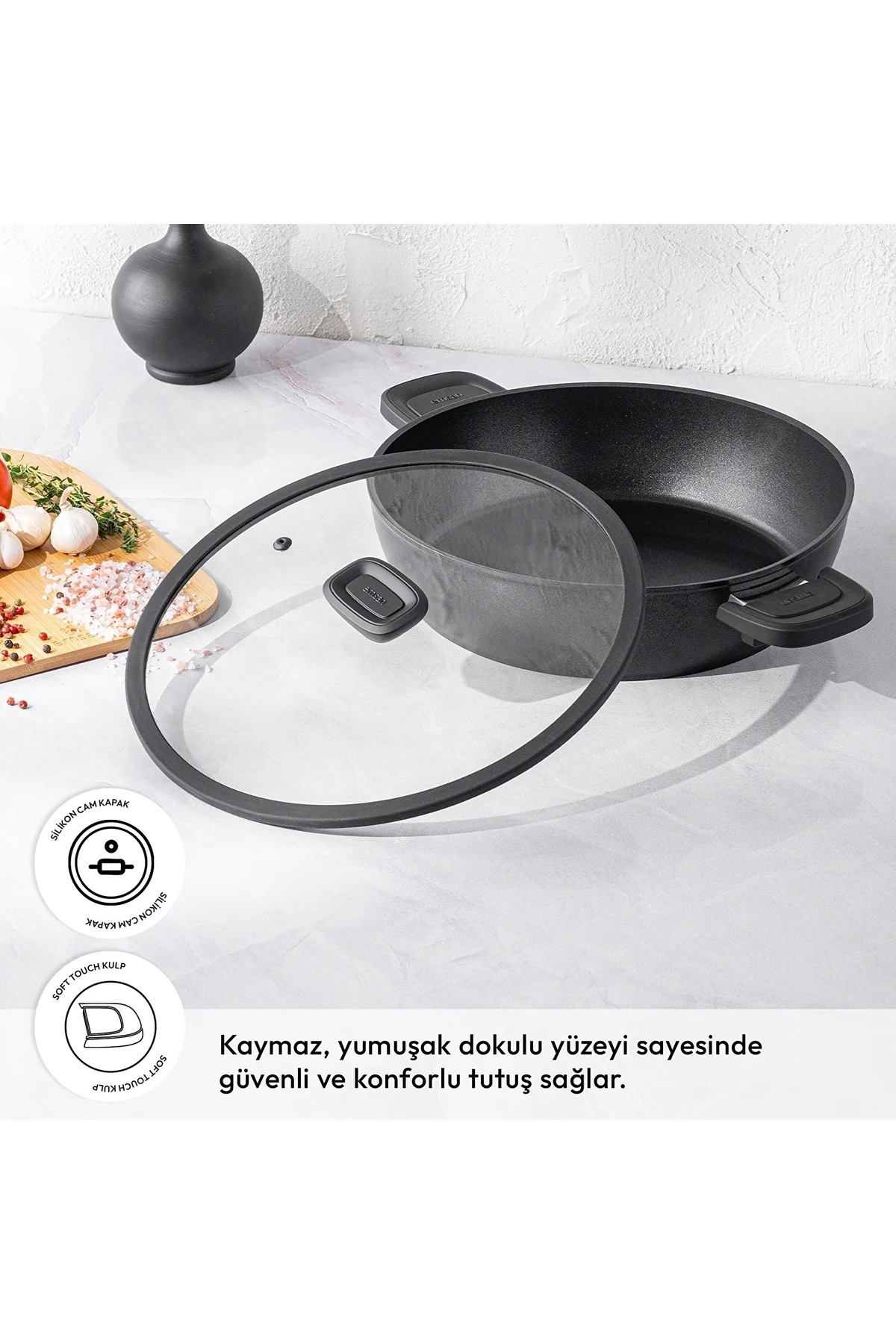 Diamente Karnıyarık Tenceresi 30 cm - Emsan Görsel 2