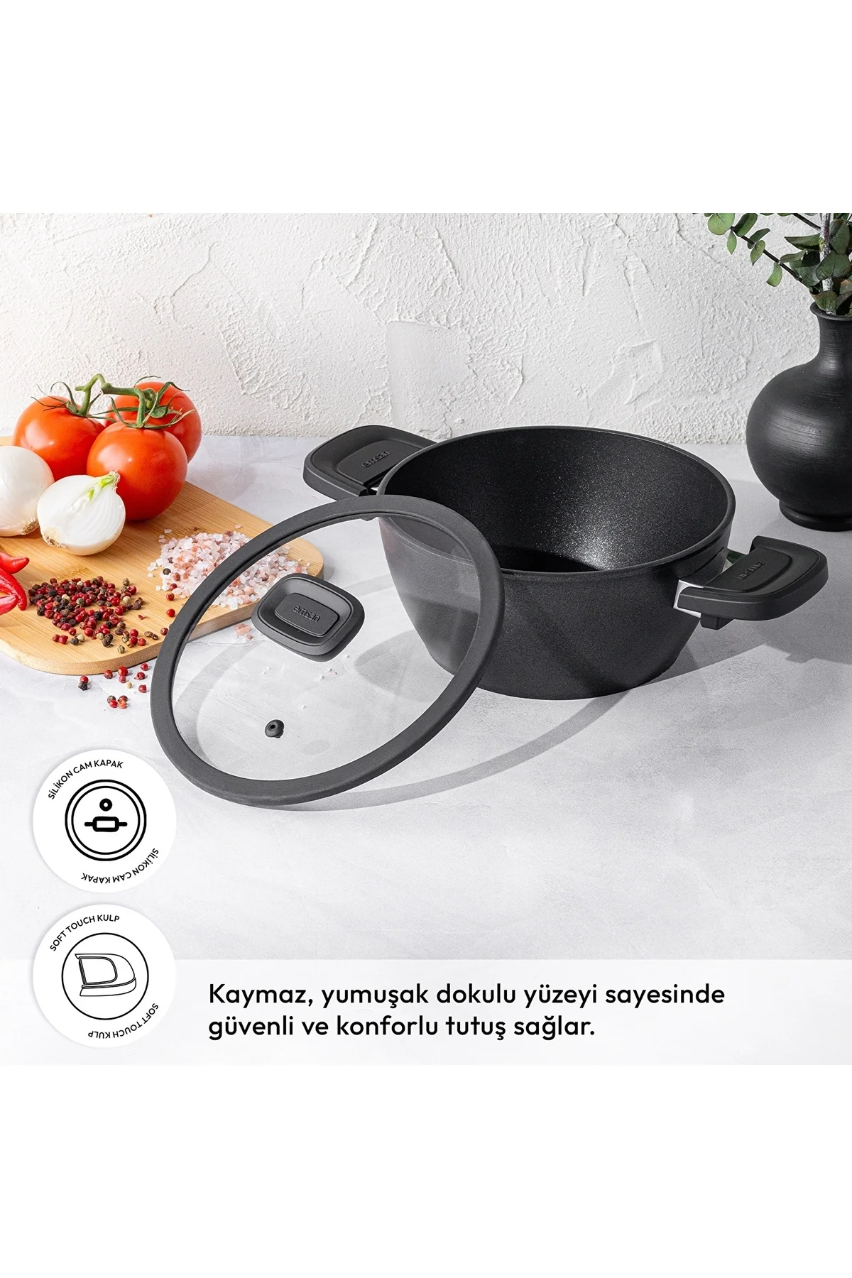 Diamente Derin Tencere 20 cm - Emsan Görsel 2