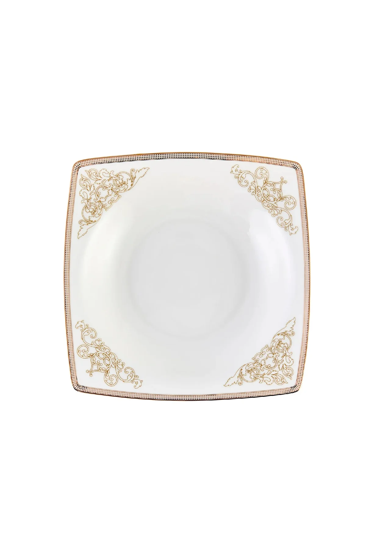 Fine Bone Masal Gold 61 Parça 12 Kişilik Kare Yemek Takımı - Emsan Görsel 2