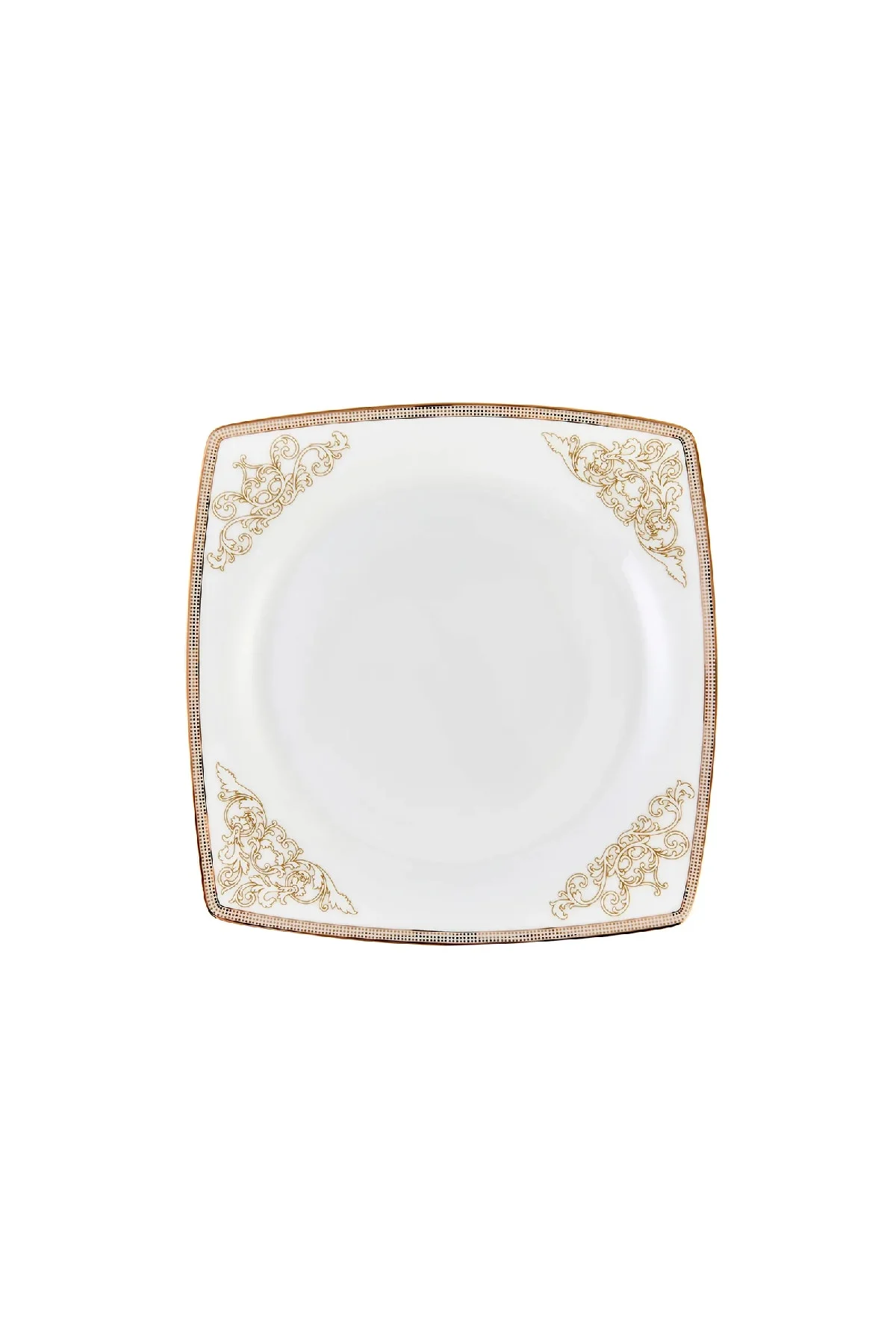 Fine Bone Masal Gold 61 Parça 12 Kişilik Kare Yemek Takımı - Emsan Görsel 3