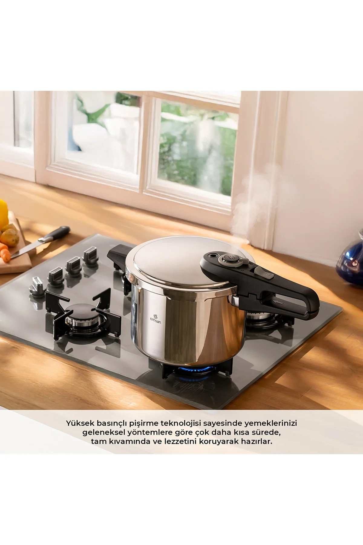 Fast Cooker Çift Emniyetli Düdüklü Tencere 4+6 Lt - Emsan Görsel 2