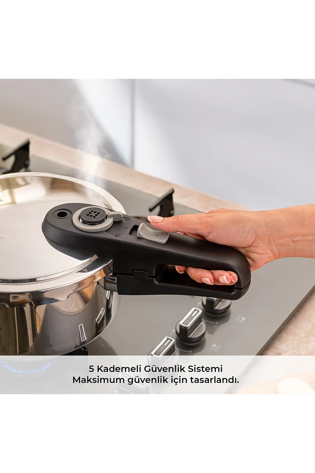 Fast Cooker Çift Emniyetli Düdüklü Tencere 4+6 Lt - Emsan Görsel 4