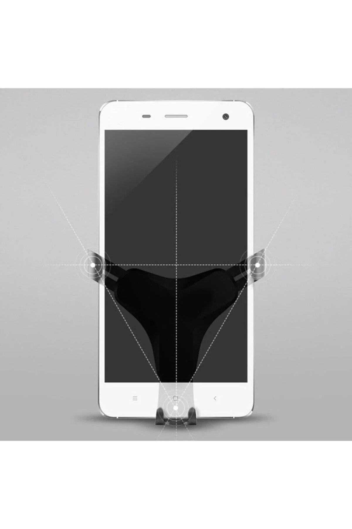 Araç Içi Telefon Tutucu - Gold Xiaomi Mi A1 Uyumlu - pazariz Görsel 3