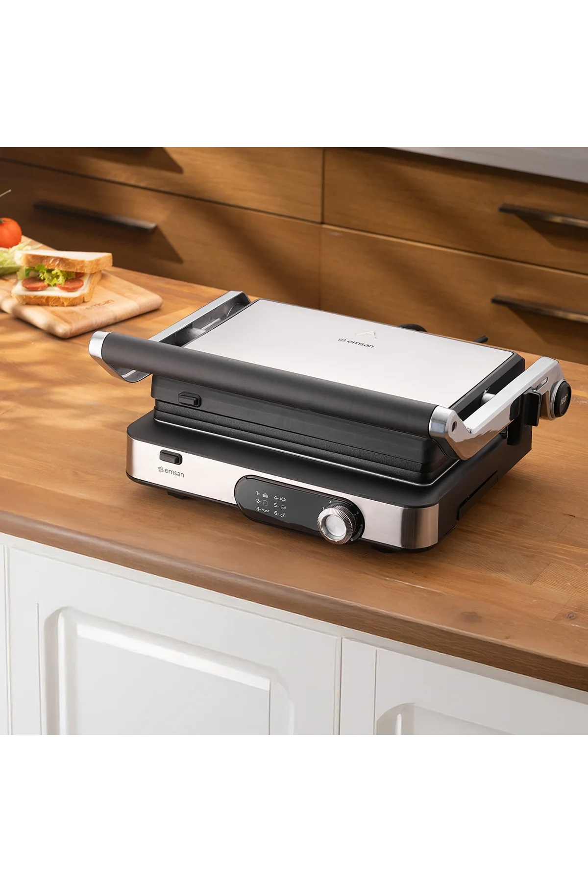 Grillmaster Inox Döküm Izgara ve Tost Makinesi 6 Dilim Kapasiteli - Emsan Görsel 4