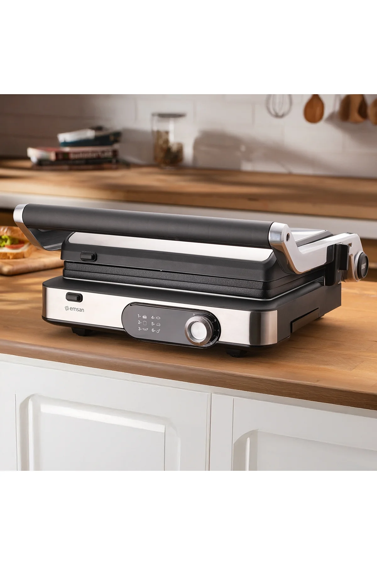 Grillmaster Inox Döküm Izgara ve Tost Makinesi 6 Dilim Kapasiteli - Emsan Görsel 3