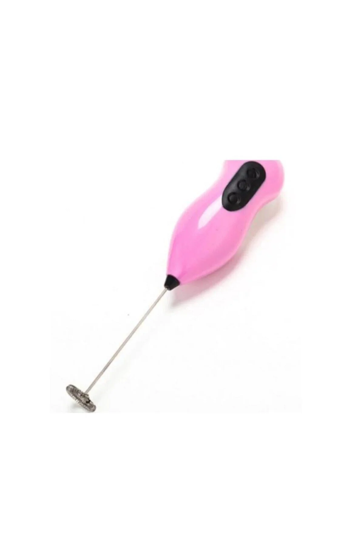Pilli Mini Mixer Kahve Süt Köpürtücü Karıştırıcı Cappucino Mixer Pembe - pazariz Görsel 2