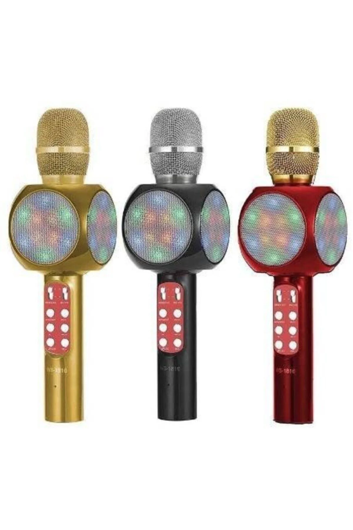 Led Işıklı Karaoke Mikrofon