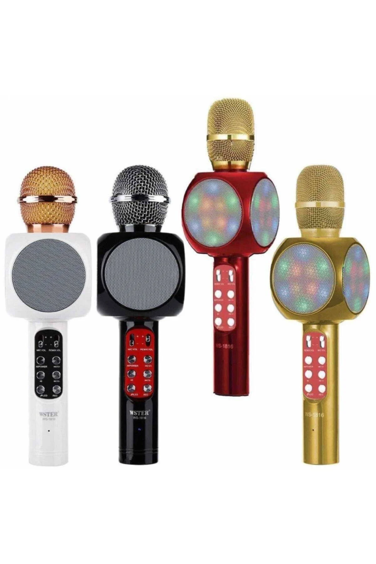 Wster Ws-1816 Led Işıklı Karaoke Mikrofon