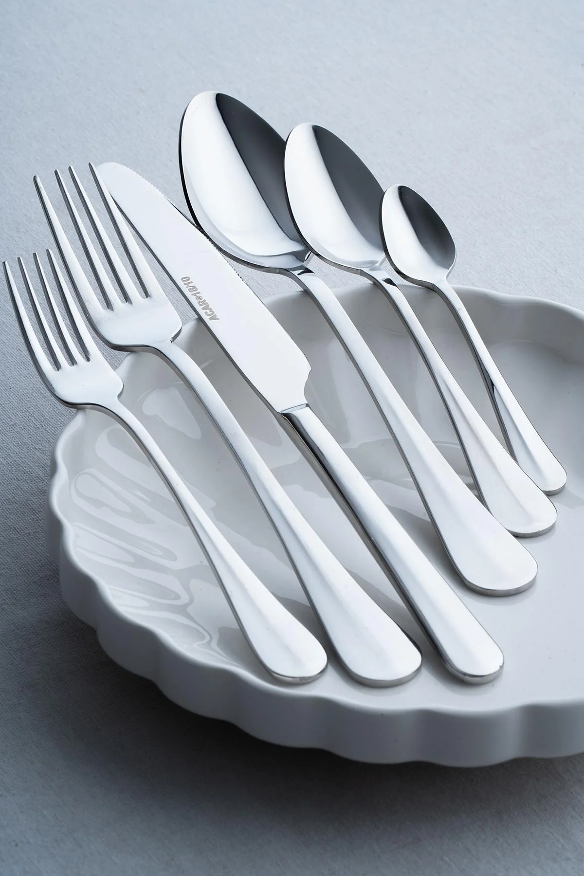 Perlie 12 Kişilik 72 Parça Silver Çatal Kaşık Bıçak Takımı