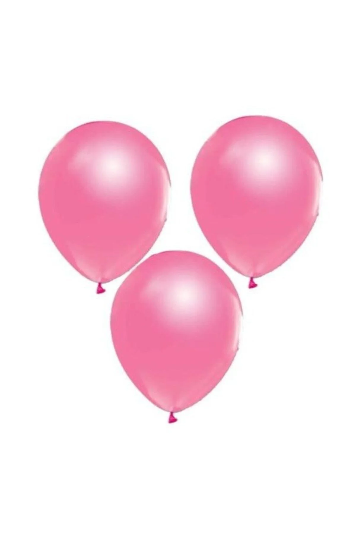 Pembe Metalik Balon - 10'lu