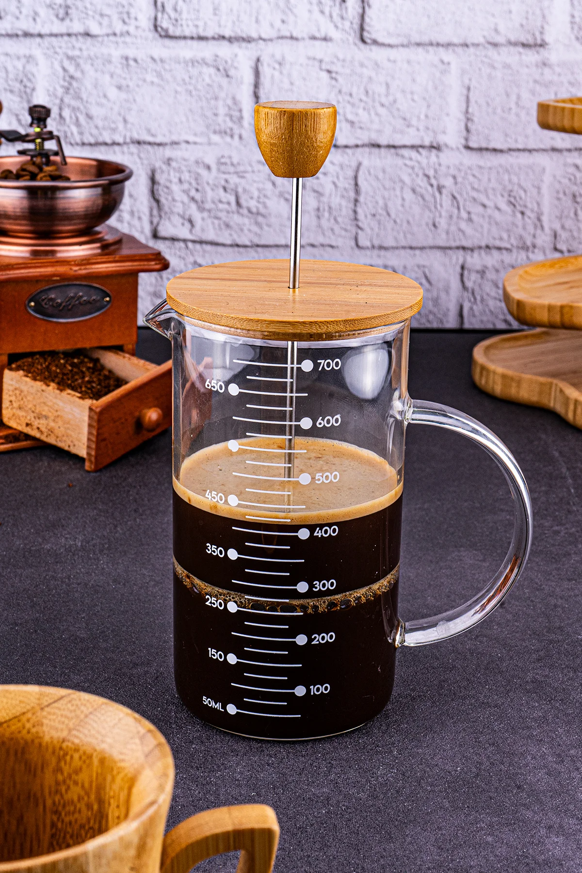Leonardo - French Press 700 ml - Bambum Görsel 2