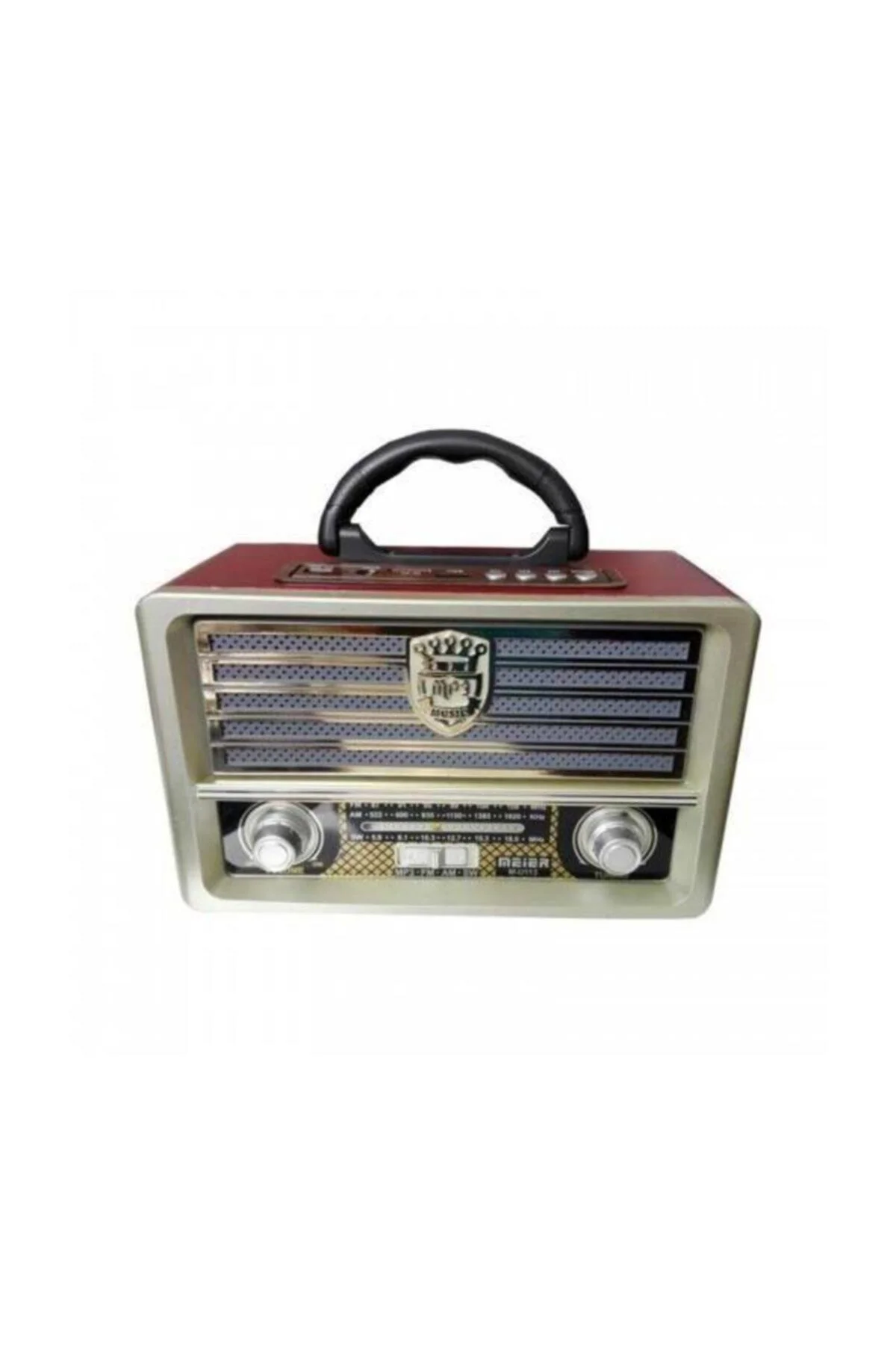 Bluetooth Şarjlı Nostalji Görünümlü Radyo