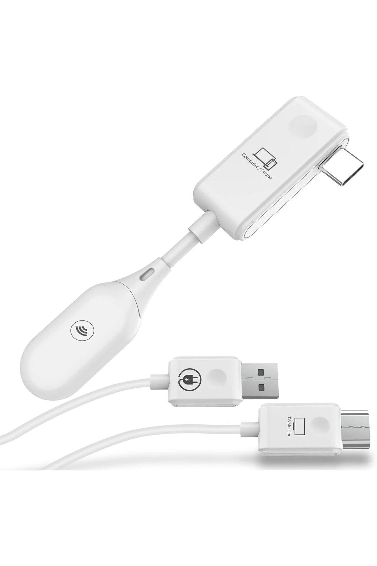 Kablosuz Görüntü Aktarıcı 2026 Model 1080P 60Hz HDMI &amp; Type-C Görüntü Aktarım Kiti 30 Metre - pazariz Görsel 2