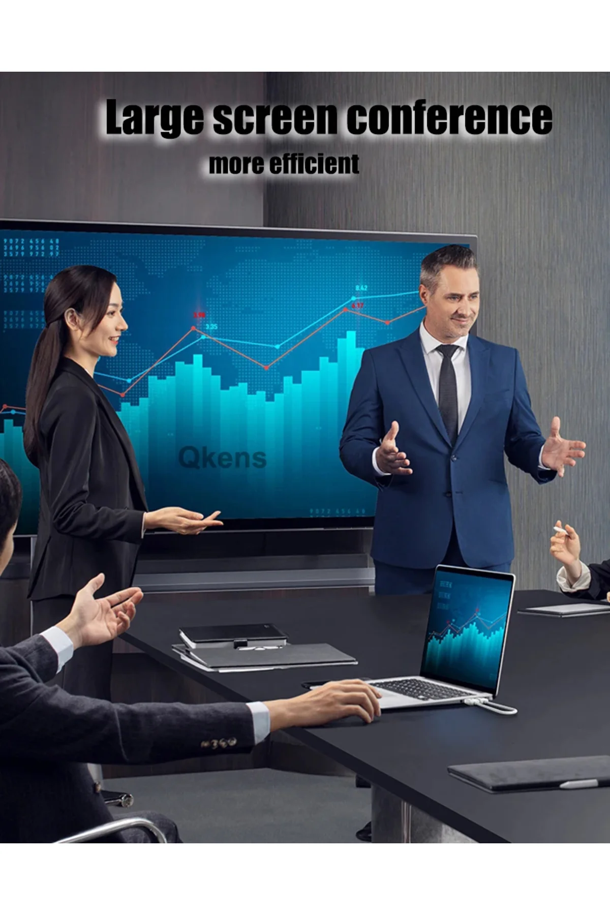 Kablosuz Görüntü Aktarıcı 2026 Model 1080P 60Hz HDMI &amp; Type-C Görüntü Aktarım Kiti 30 Metre - pazariz Görsel 5