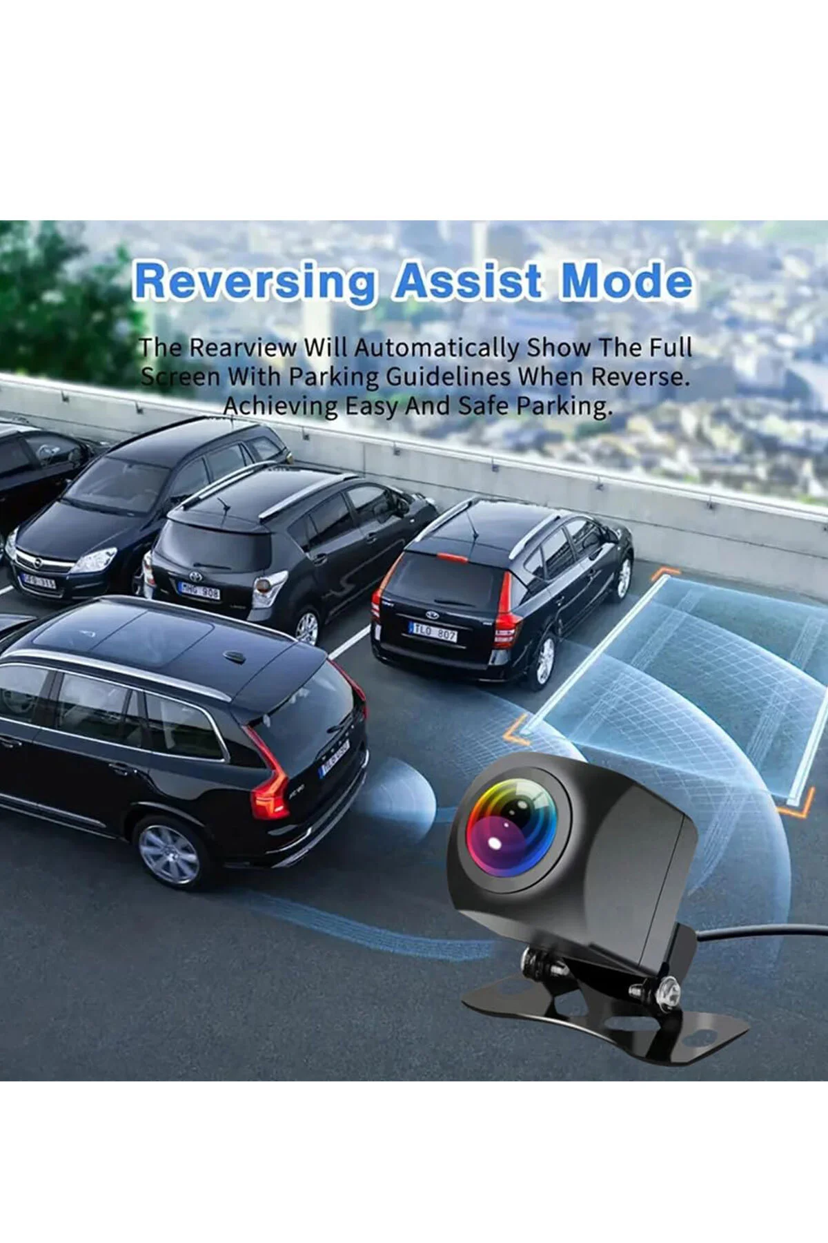 3 Kameralı 4K 360° Araç İçi Kamera Gece Görüşlü Ön Arka İç Kamerası Wifi - pazariz Görsel 8