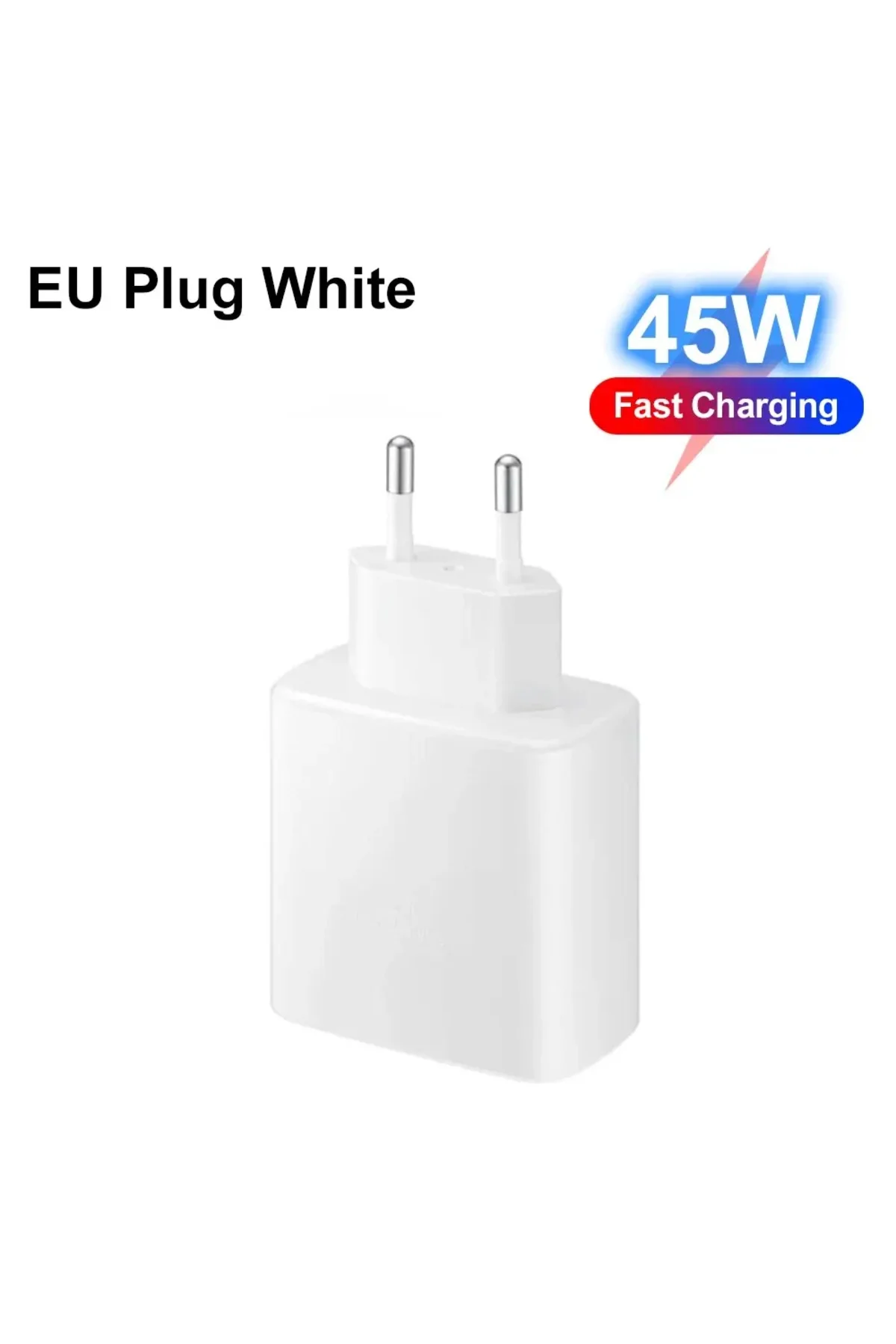 45 W QC 3.0 hızlı Charging Tüm Modellerle Uyumlu Pd Type C Turbo Hızlı Şarj Aleti Sadece Başlık Priz