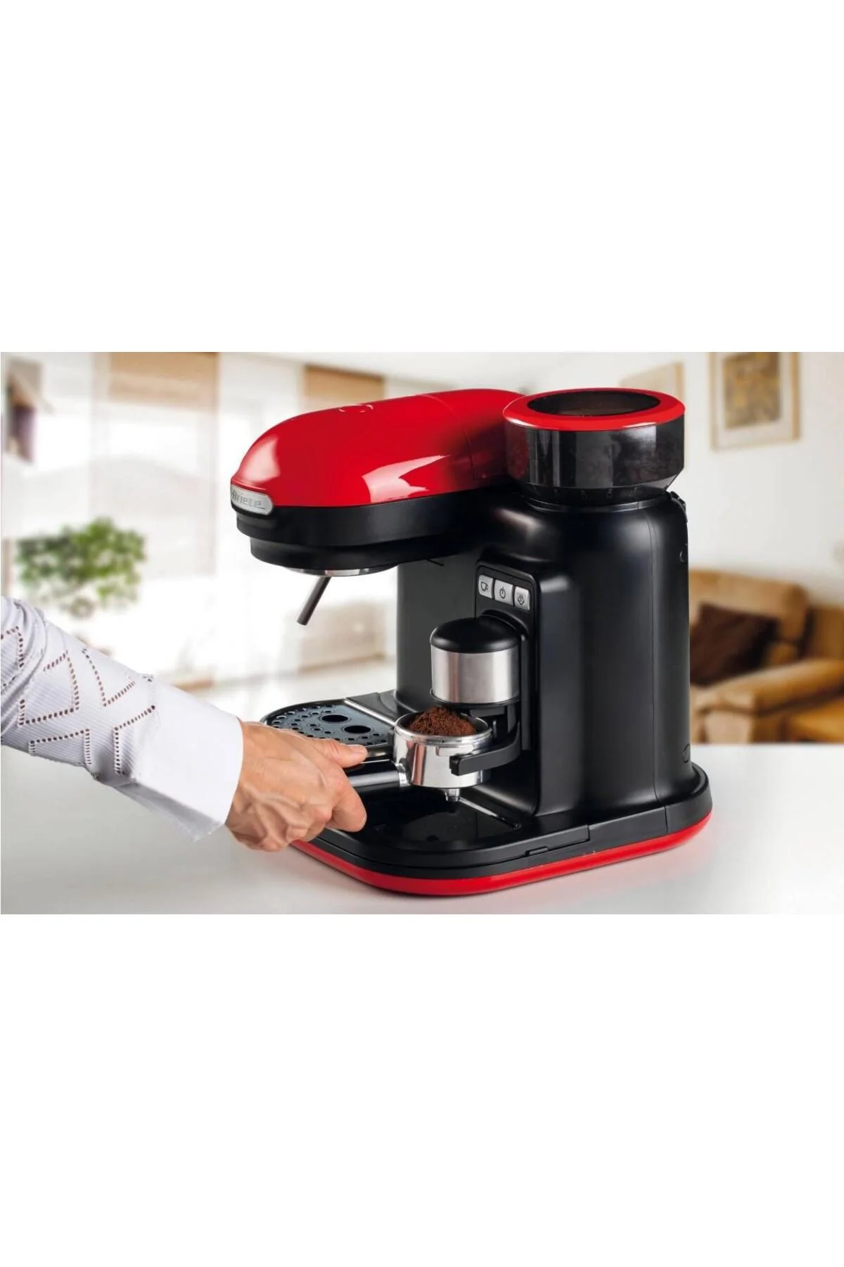 ARİETE Moderna 1318 Kırmızı Espresso Makinesi - ARIETE Görsel 3