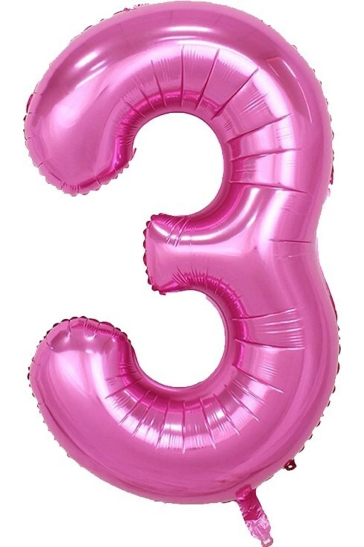 Fırsat Ayı 3 Rakam Folyo Balon Pembe 90cm (40INCH) 1 Adet