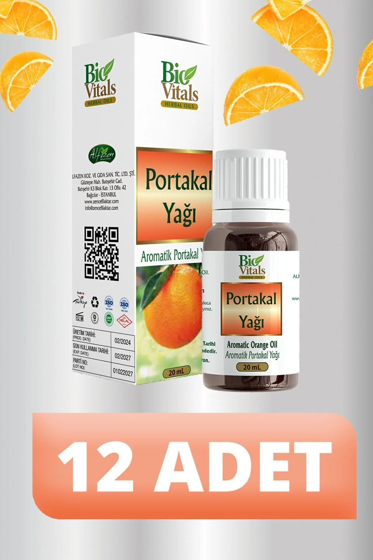 Portakal Yağı 12 ADET-Box 20 ml