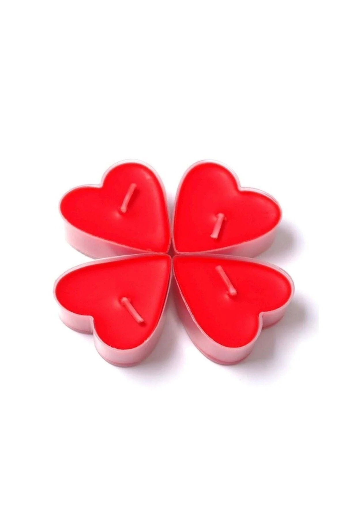 Kırmızı Kalpli Tealight Mum 10'lu - pazariz Görsel 2
