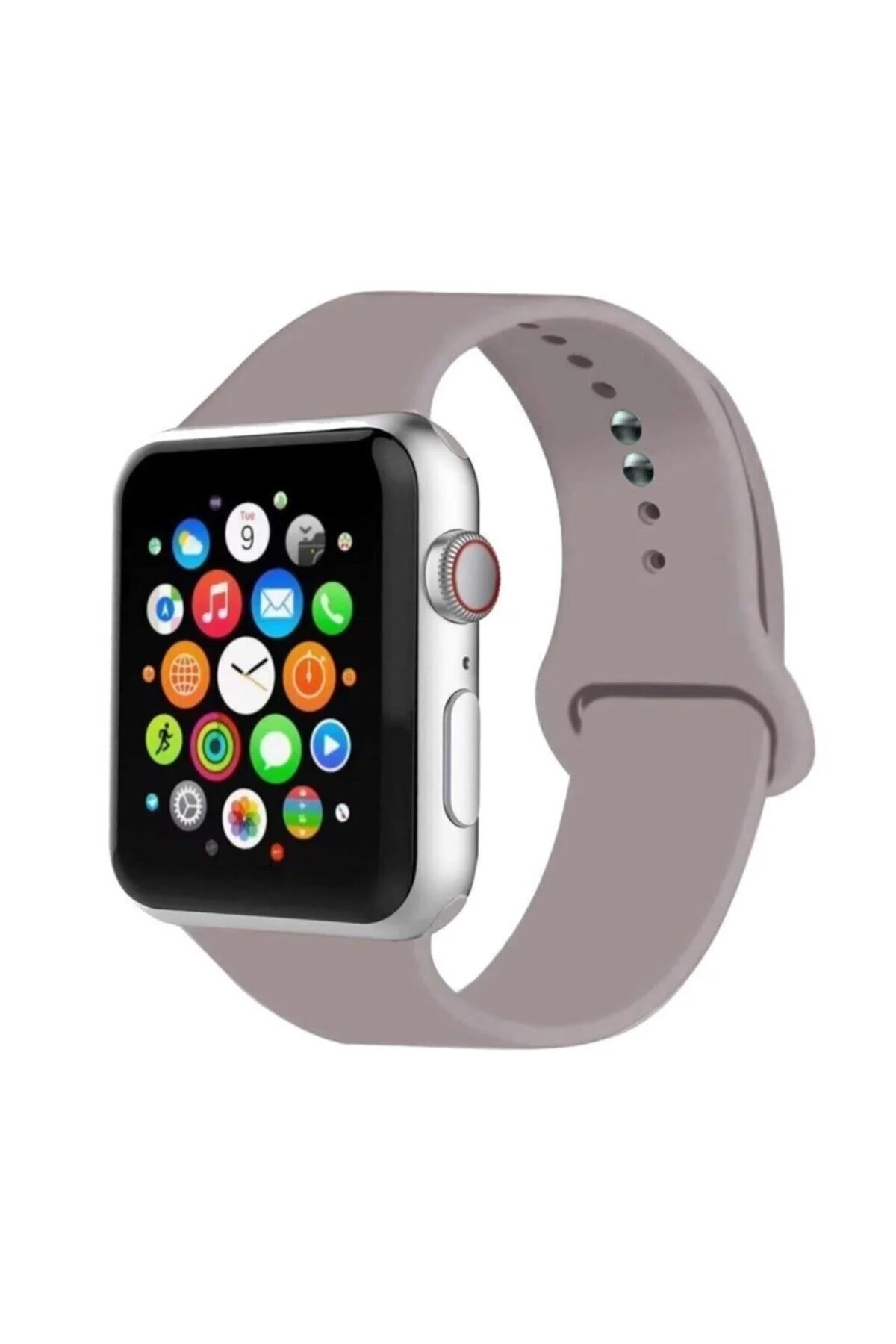 Watch Uyumlu Kordon 2 3 4 5 Seri 42 Mm Ve 44 Mm Uyumlu Silikon Kordon Kayış