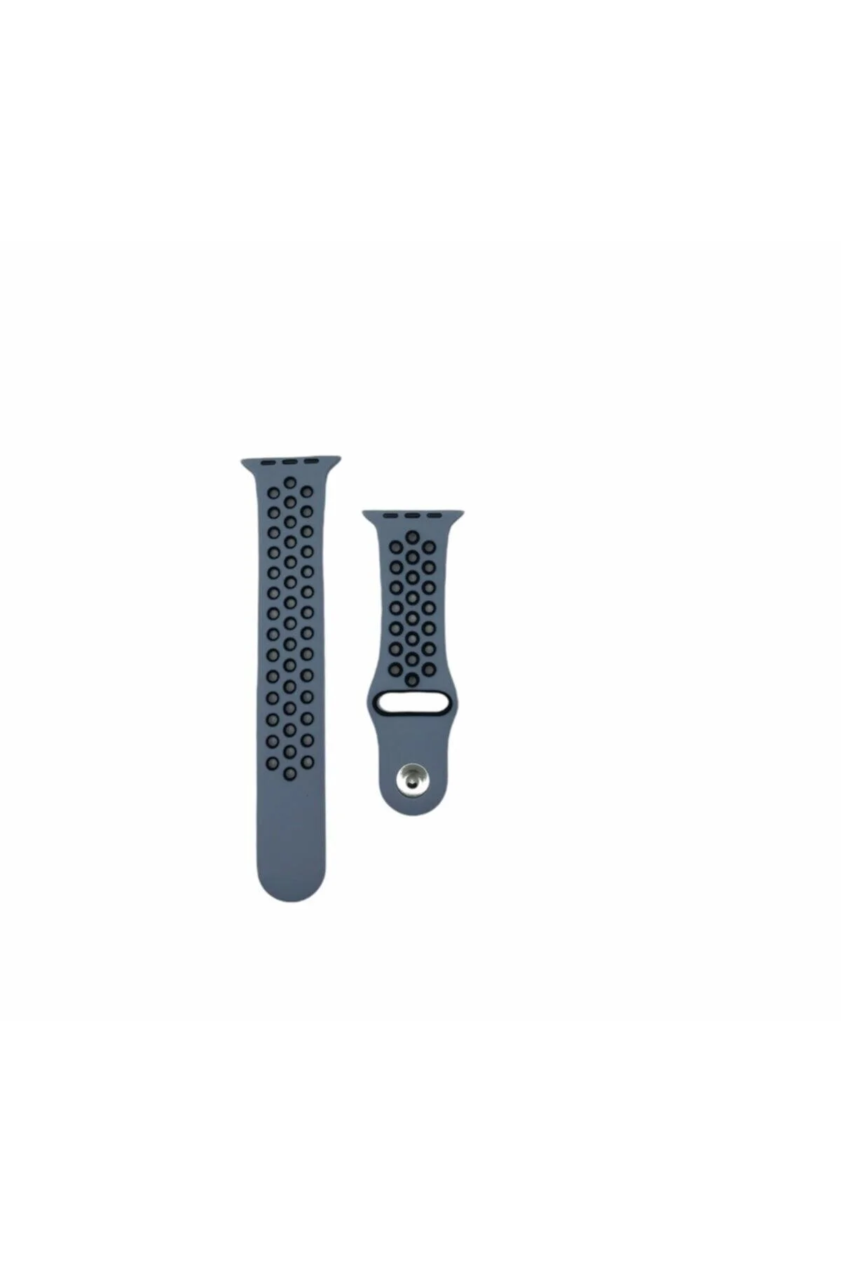 Watch Uyumlu Silikon Delikli Kordon Uyumlu Kayış Seri 42-44 Mm