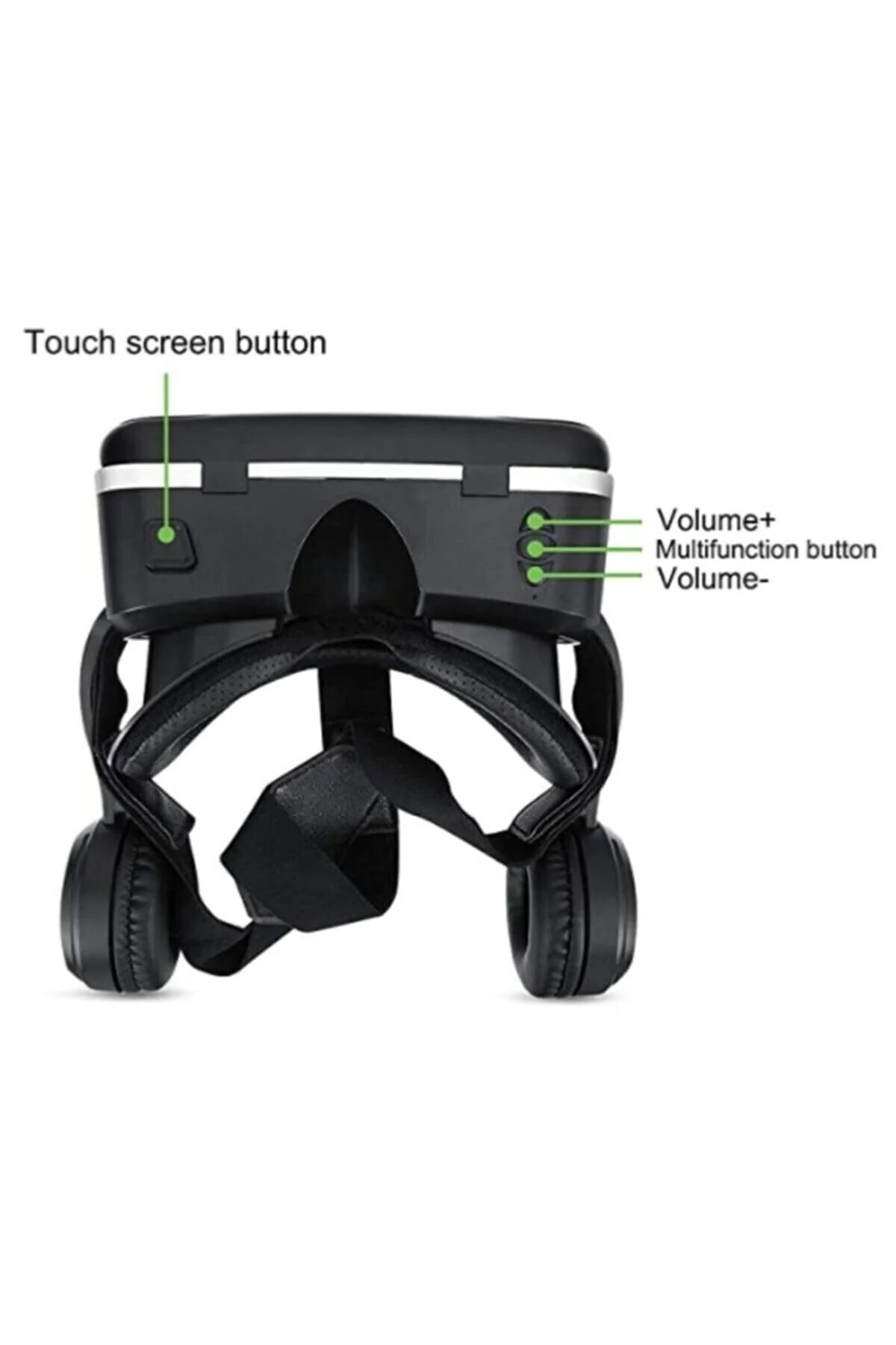 Sanal Gerçeklik Gözlüğü Kulaklıklı 3d Vr Filmler Video Oyunları Tüm Telefonlara Uyumlu - pazariz Görsel 3