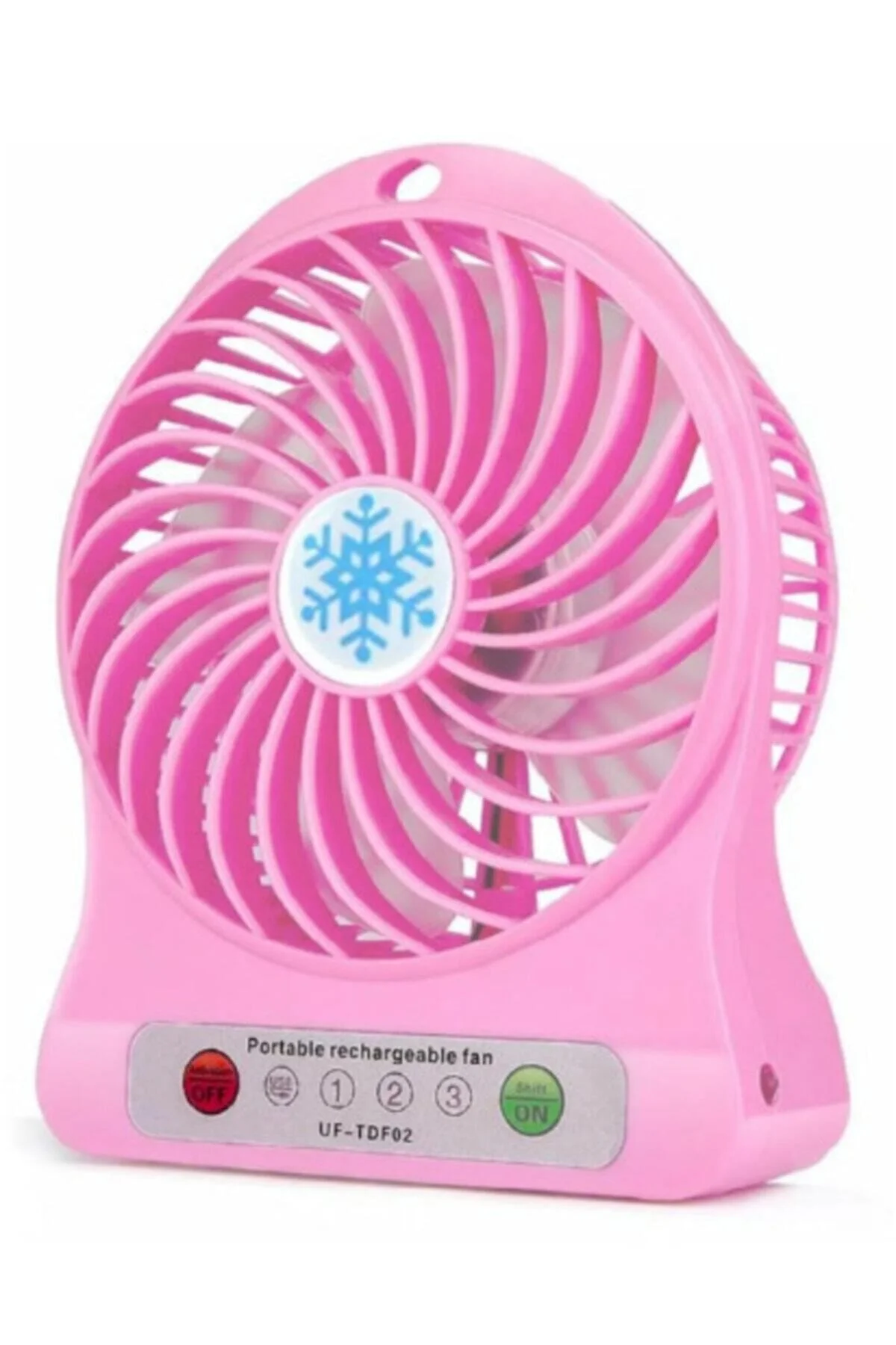 Taşınabilir 3 Kademeli Usb Girişli Şarjlı + Pil Mini El Fanlı Vantilatör Fan