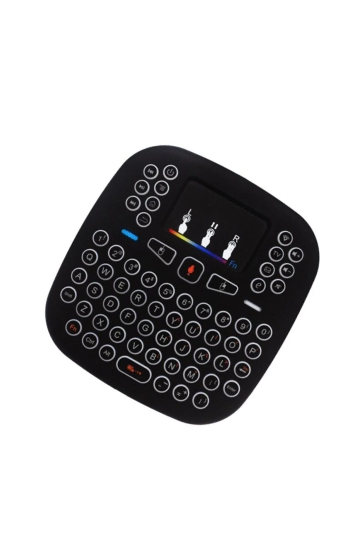2.4ghz I18 Mini Kablosuz Klavye Touch Pad Işıklı Klavye - pazariz Görsel 2