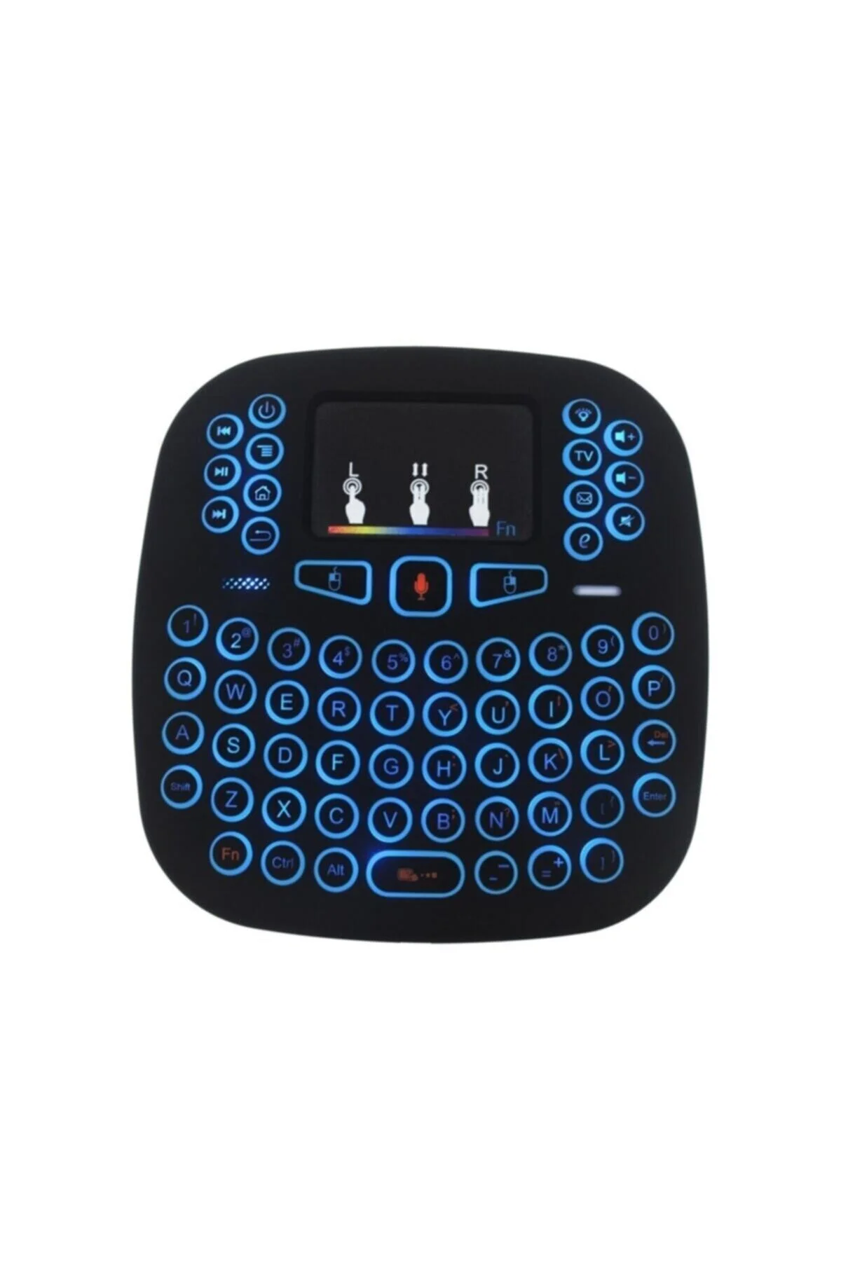 2.4ghz I18 Mini Kablosuz Klavye Touch Pad Işıklı Klavye - pazariz Görsel 5