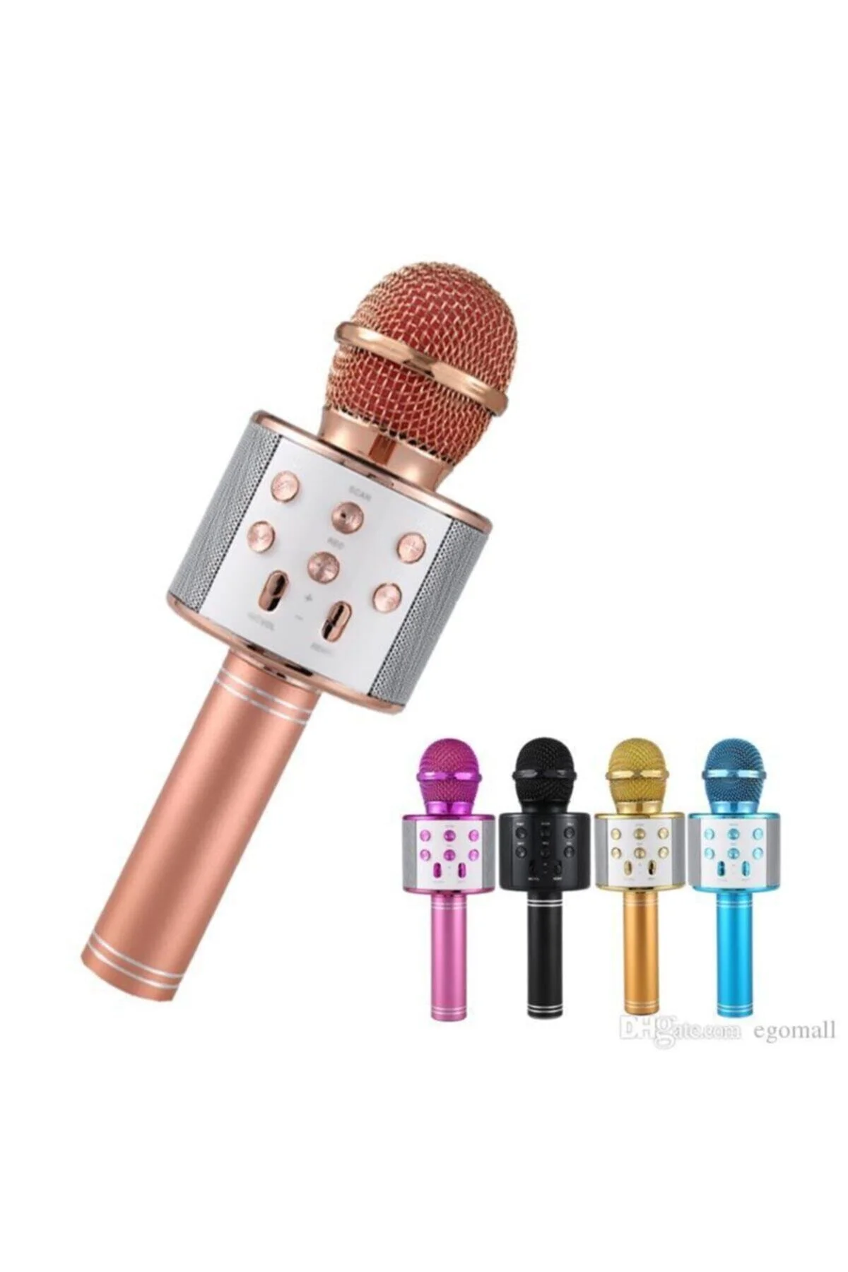 Karaoke Bluetooth Mikrofon Wster Ws-858 Usb Ses Değiştir - pazariz Görsel 3