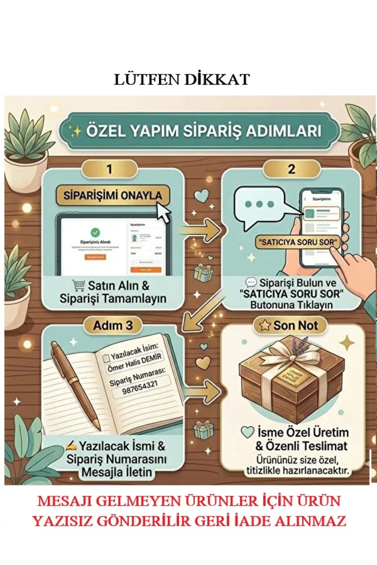 Kişiye Özel 50 Adet Kare Söz,Nişan,Nikah Çikolatası Üzerine Gold Gümüş Pleksi İsimlik - KESİTA TASARIM Görsel 2