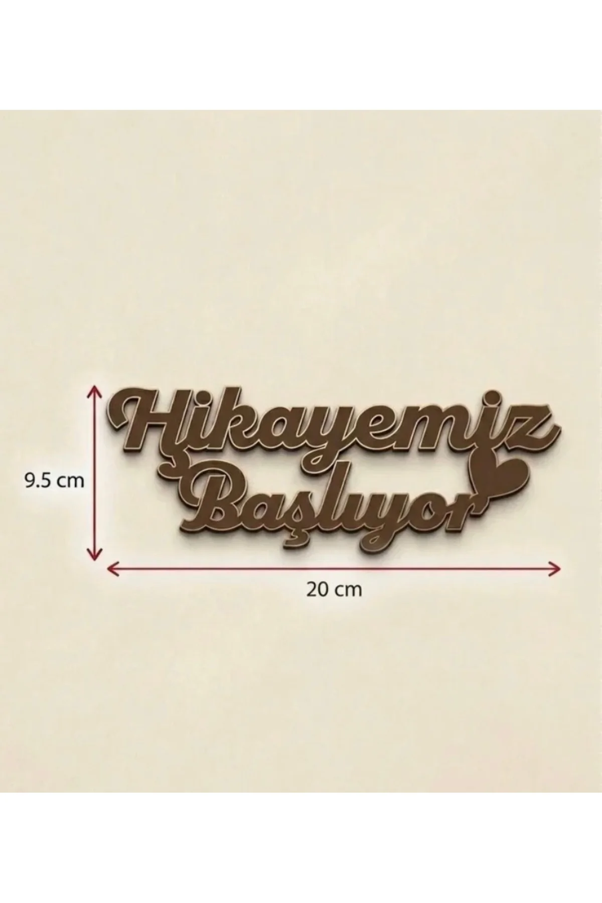 "Hikayemiz Başlıyor" Pleksi Düğün Nişan Yazıları Etiket Altın Renk - GÜVEN Görsel 2
