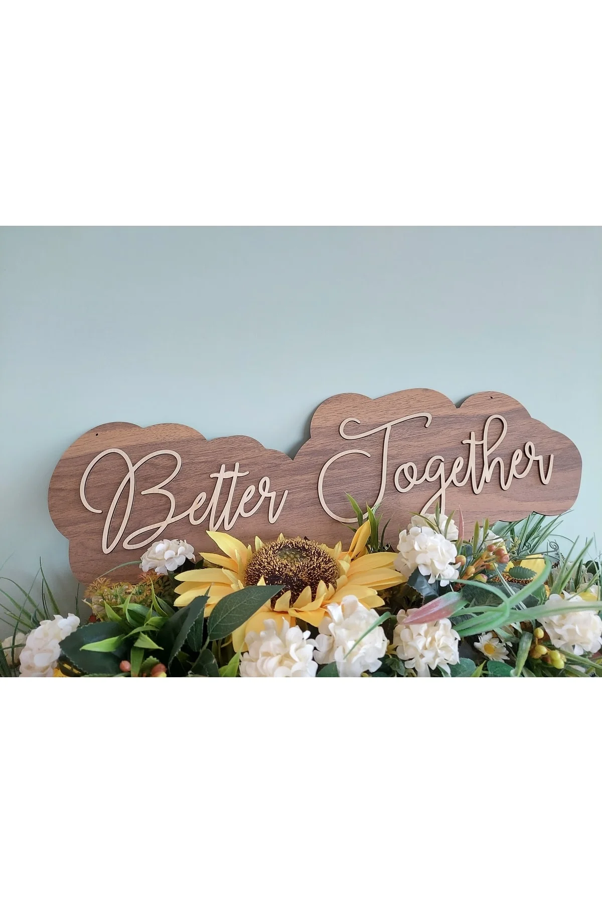Dekoratif Ahşap Renk Better Together Yazısı - Seyyar Atölye Görsel 5