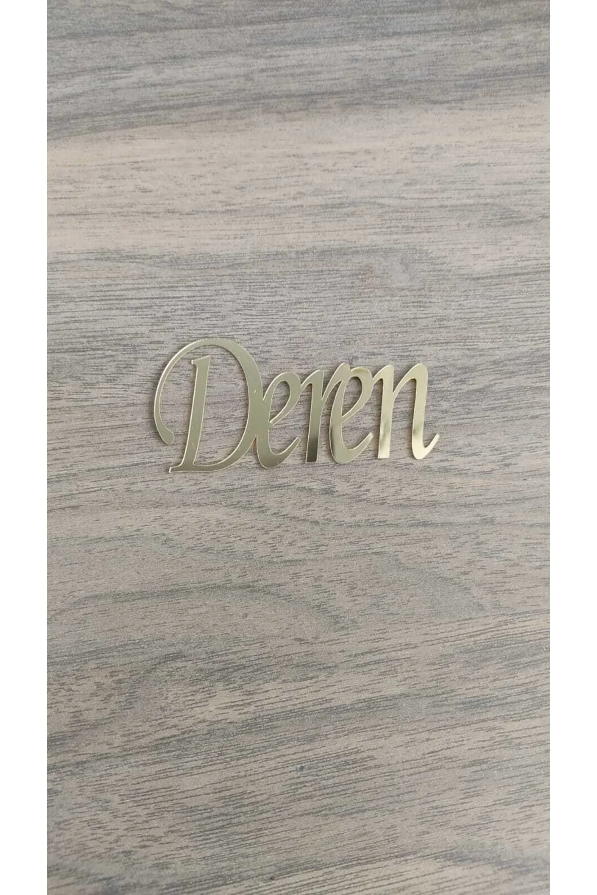 Pleksi Isim 10*5 Cm Gold Pleksi