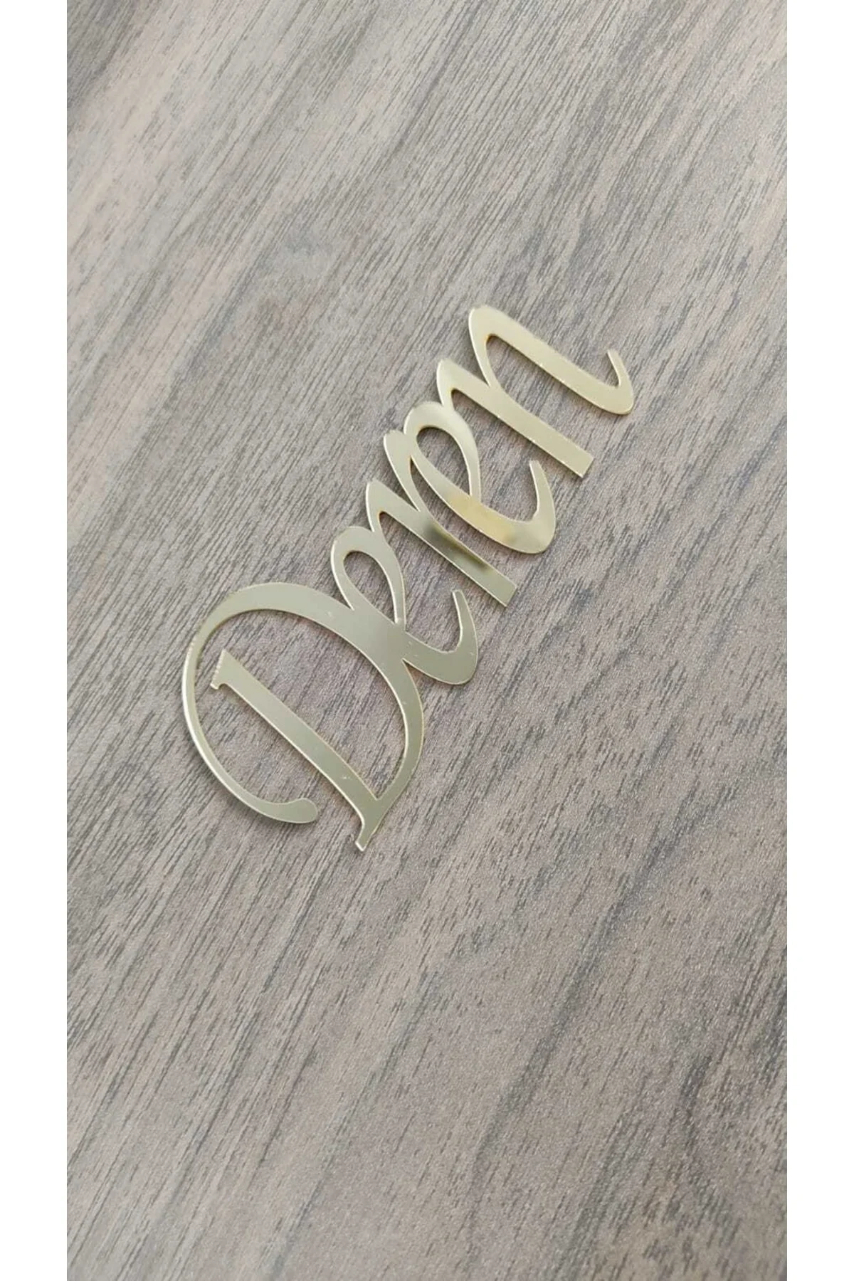 Pleksi Isim 10*5 Cm Gold Pleksi - ASYATASARIM Görsel 2