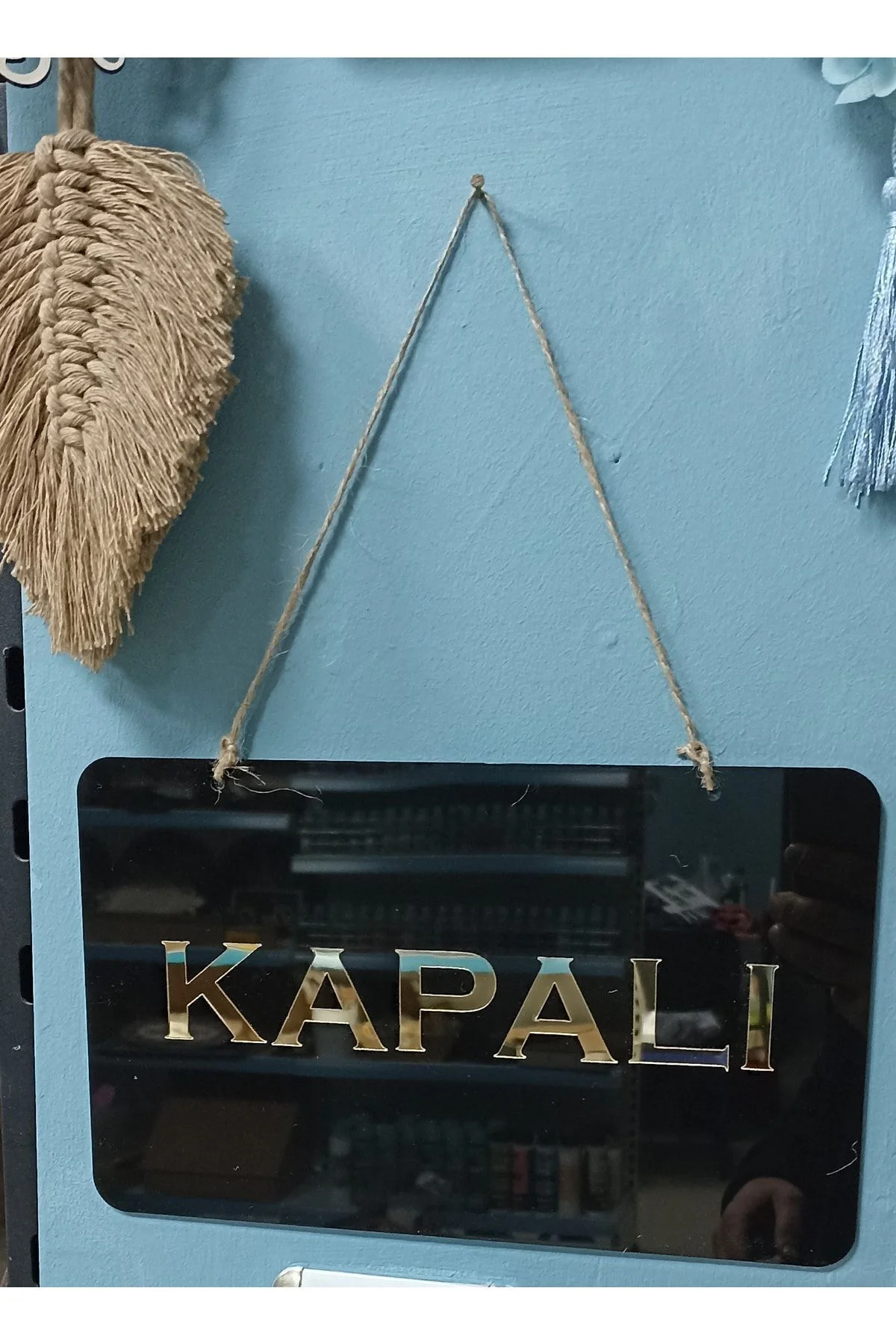 Mağaza Açık Kapalı Tabelası - SAHVA Görsel 3