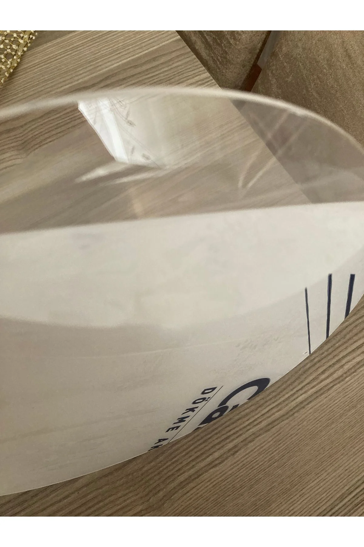 30 CM ŞEFFAF KAPI SÜSÜ İÇİN PLEKSİ ASMA DELİKLİ ŞEFFAF KAPI SÜSÜ PLEKSİ - guluslazerkesim Görsel 2