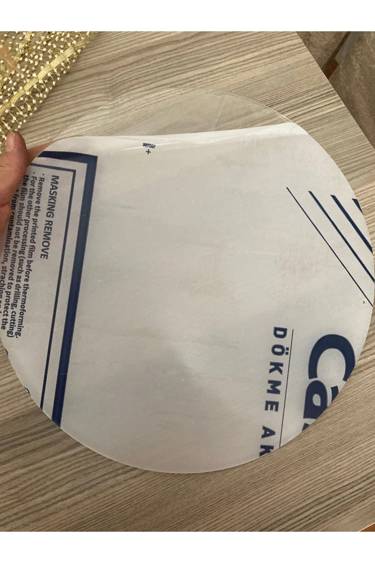 30 CM ŞEFFAF KAPI SÜSÜ İÇİN PLEKSİ ASMA DELİKLİ ŞEFFAF KAPI SÜSÜ PLEKSİ