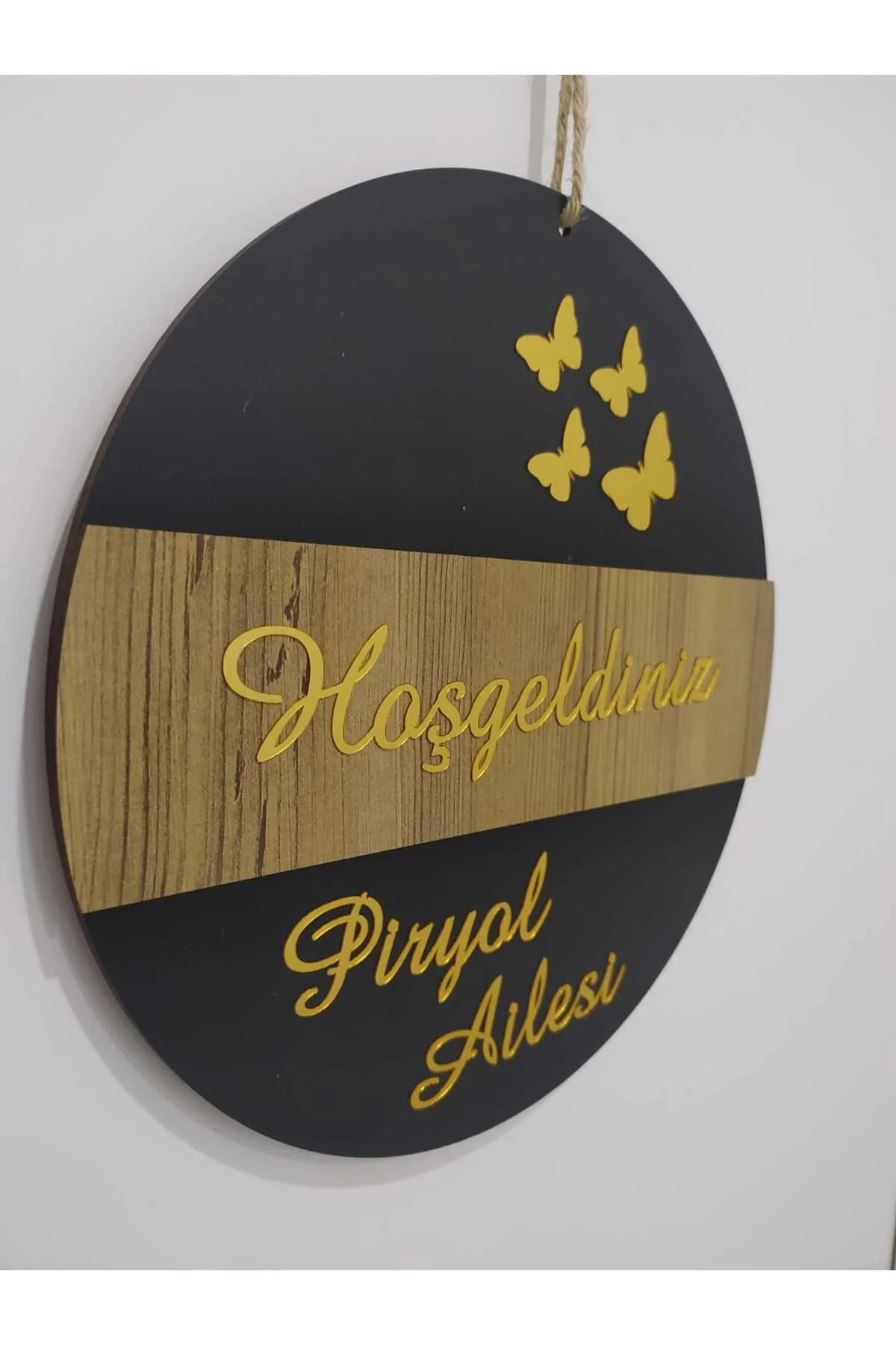 kişiye özel ayna pleksi aile kapı süsü hoşgeldiniz yazılı